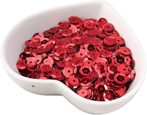 Miniatura 6 de Zhiheng Surtido de 4 tamaños de 0.157in, 0.197in, 0.236in, 0.315in, lentejuelas redondas con agujeros, Paillettes redondas para costura, boda,