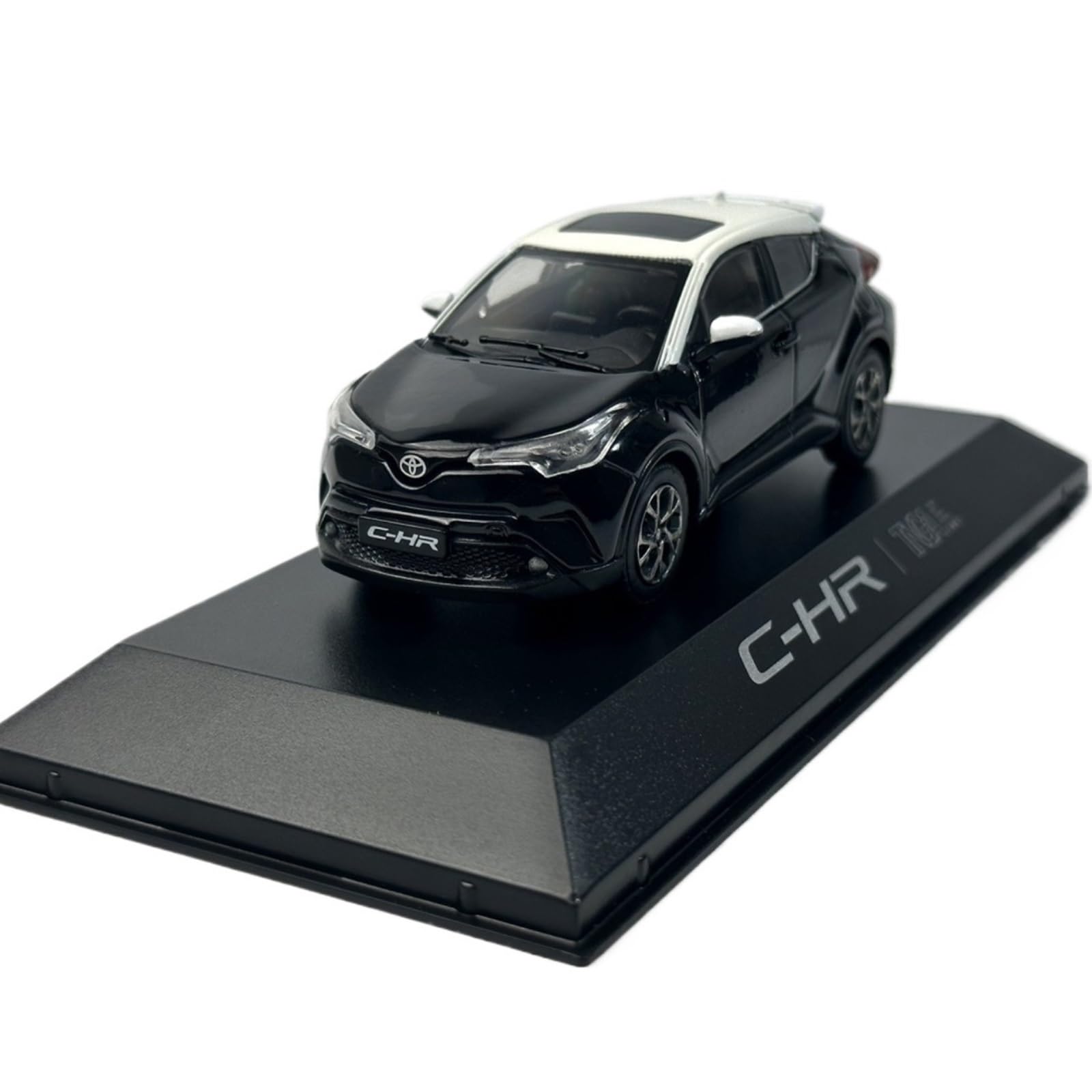 1 43 Per GAC Toyota C-HR Bicolore Modello Auto Giocattolo In Metallo Pressofuso Esposizione A Sorpresa Per Il Compleanno(Nero)