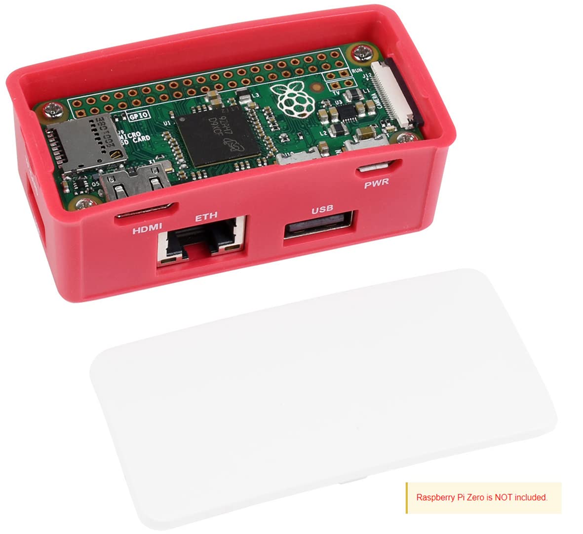 Hub Ethernet / USB HAT Boitier ABS pour Raspberry Pi Zero 2 W/Zero 2WH/Pi Zero/Zero W/Zero WH, avec 3 ports USB, compatible avec USB 2.0/1.1 et 1 port Ethernet RJ45 10/100M Auto-négociation