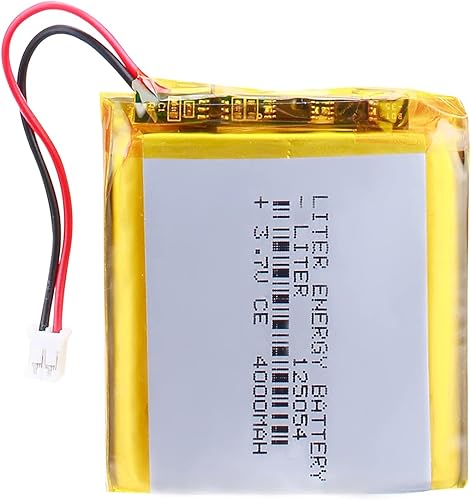 Liter energybattery 3.7V Lipo Batería 4000mAh Batería recargable de polímero de iones de litio 125054 con conector JST
