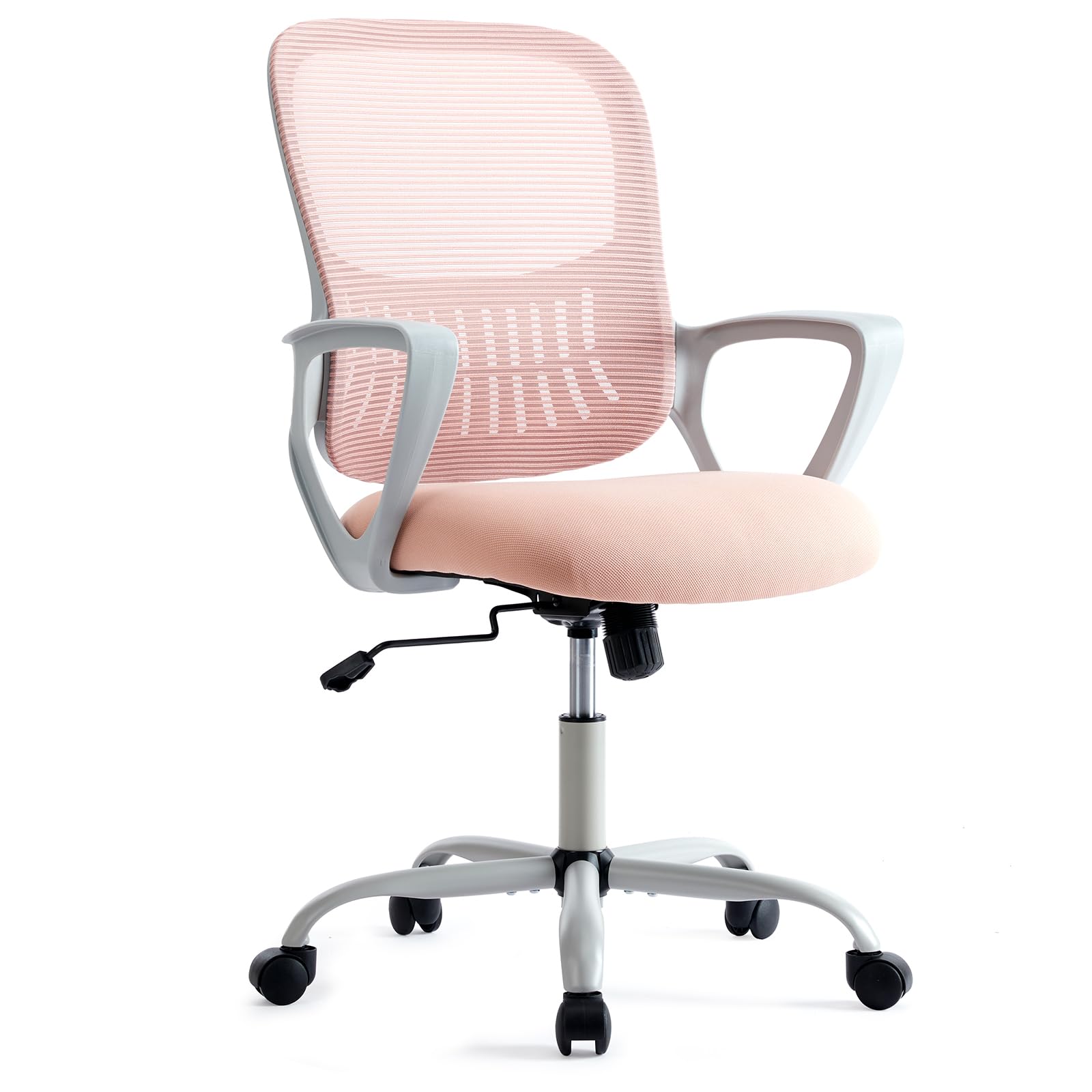 Home Office Chair Ergonomic Computer Mesh Chair with Lumbar Support and Armrest Executive Rolling Swivel Adjustable Mid Back