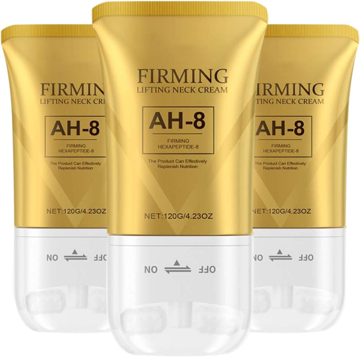 AH-8 Firming Neck Cream for Crepey Skin Body Care Comfort, Roller Neck Cream,Contains Hexapeptide, Moisturizing, Tightening Lotions Cosmetic Skin Care Skin Repair(3PCS)