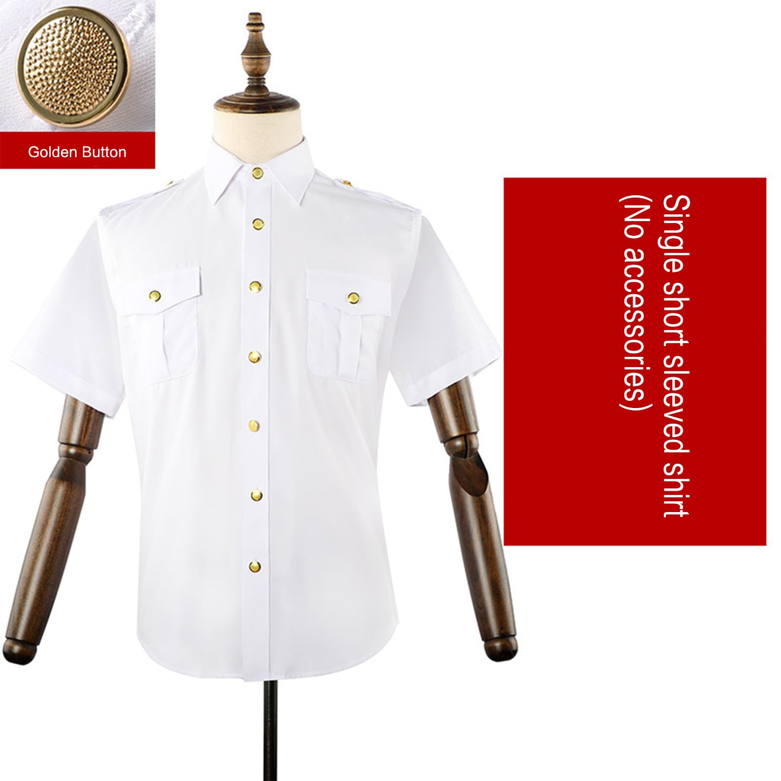 Camicia a maniche lunghe da uomo elegante con risvolto camicetta con tasca frontale casual top per ospitalità e servizio professionale a maniche lunghe