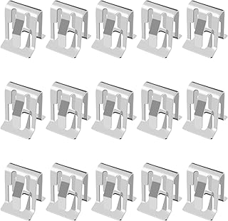 15PCS Car Metal Retainer Clip, Replaces OEM#11588650/11519745/15748479, Car Metal Retainer Clips Universal Interior Trim Panel Fasteners, Fit GM Buick Chevy GMC & Most Sedans/SUVs/Trucks