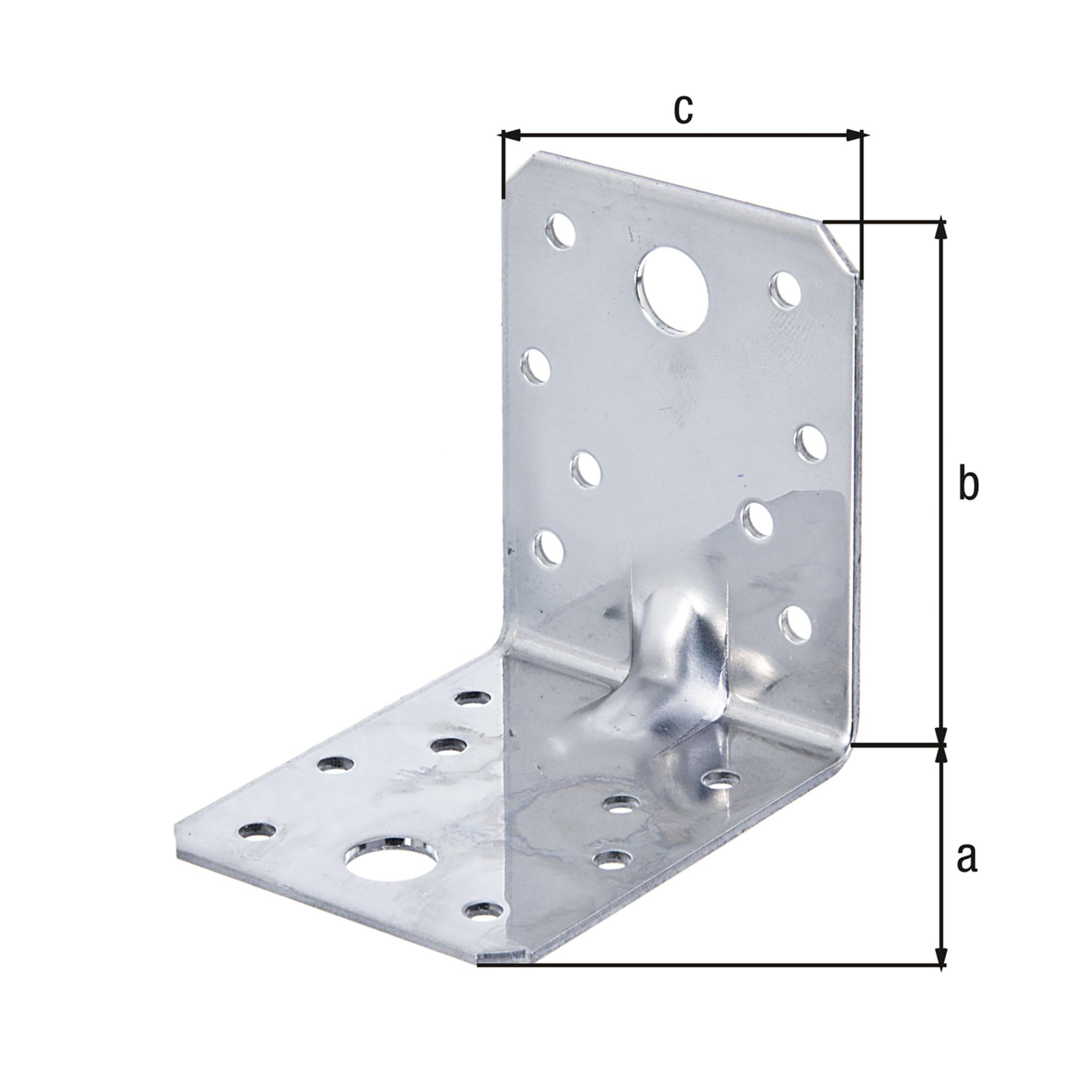 siwitec Winkelverbinder mit Sicke aus rostfreiem Edelstahl | 70 x 70 x 55 mm | 25 Stück | Holzverbinder mit Korrosionsschutz | Schwerlastwinkel für Holzkonstruktionen | Winkel | Verstärkung