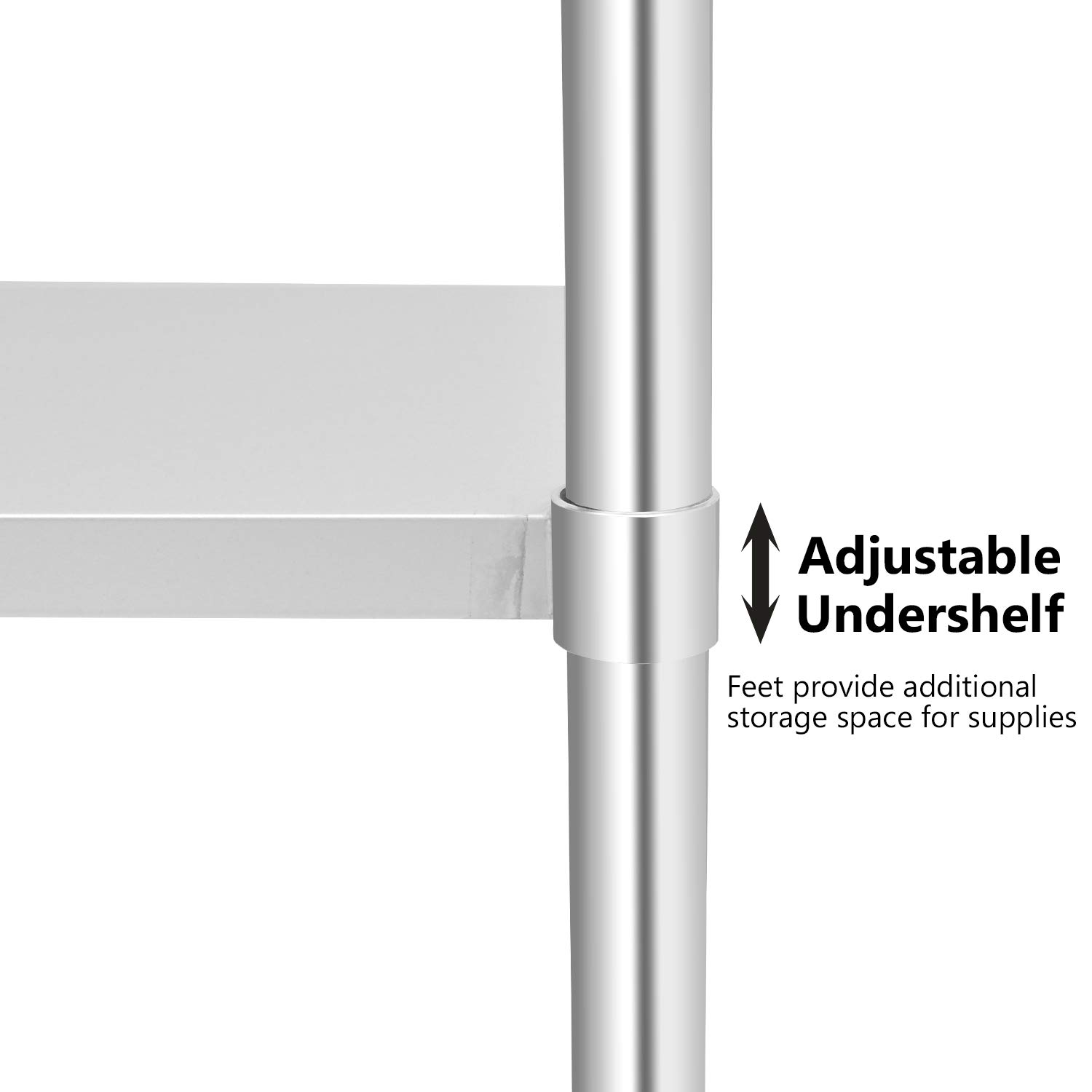 ステンレス製作業テーブル（バックスプラッシュ付き） ステンレス製作業テーブル（バックスプラッシュ付き） Amazon.co.jp