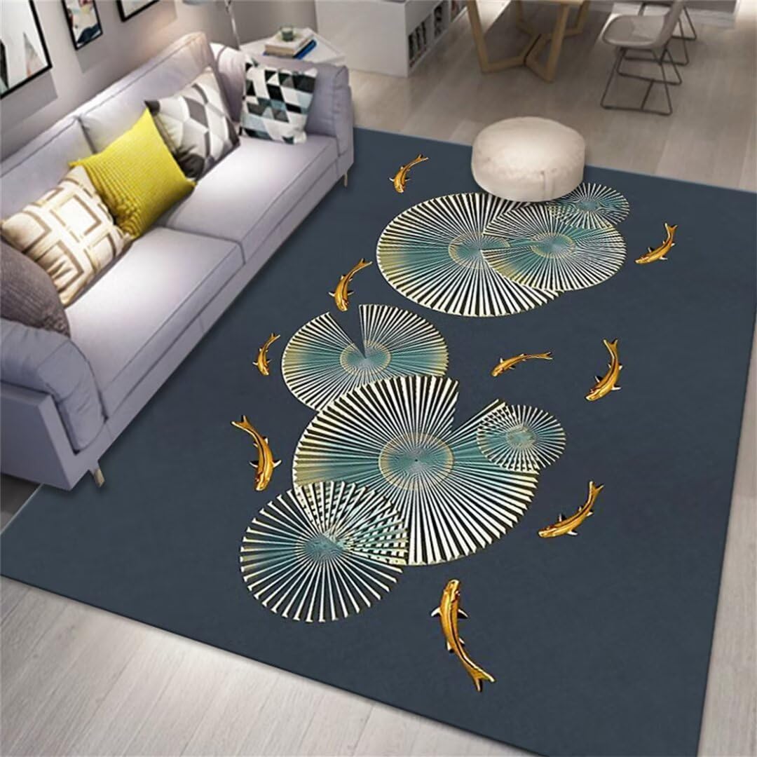 Tapis de chambre fille et salon moderne velours antidérapant motif animal classique 80x160