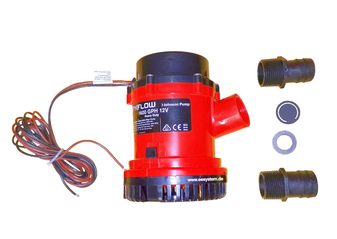 SPX FLOW L1600 Lenzpumpe 12V Johnson Pumpe 98 l/min Heavy Duty Bildge-Pumpe, Bootspumpe, Schiffspumpe, Yachtpumpe