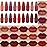 evpct 18Pcs Capsule Pills Lipstick Mini Matte Lipstick Set for Women Long Lasting labiales mate 24 horas originales Deep Red 24 Hour Waterproof Stay on Lip liner Set Sampler