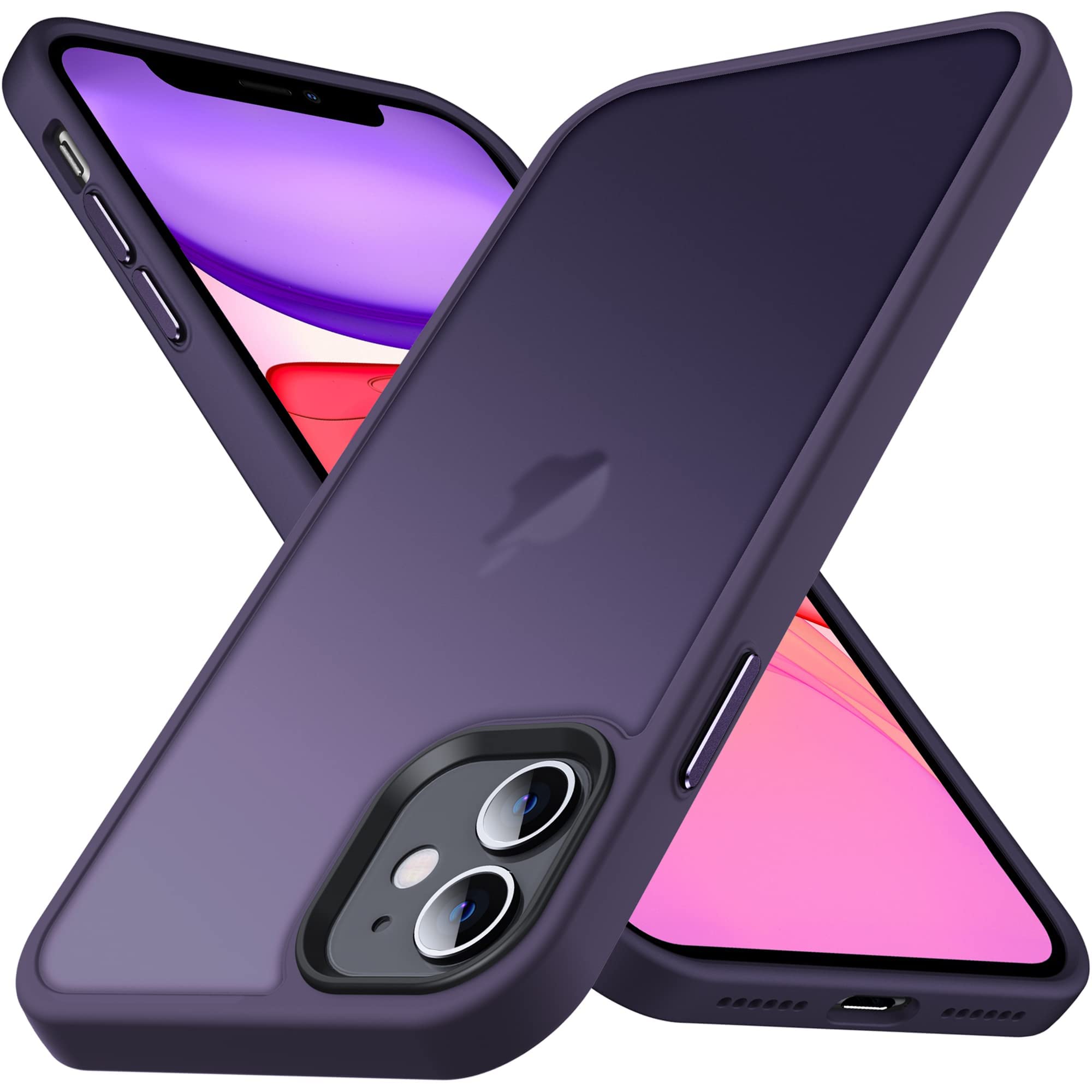 Amazon.co.jp: Anqrp iPhone11 用 ケース 半透明 耐衝撃 滑り止め 米軍 