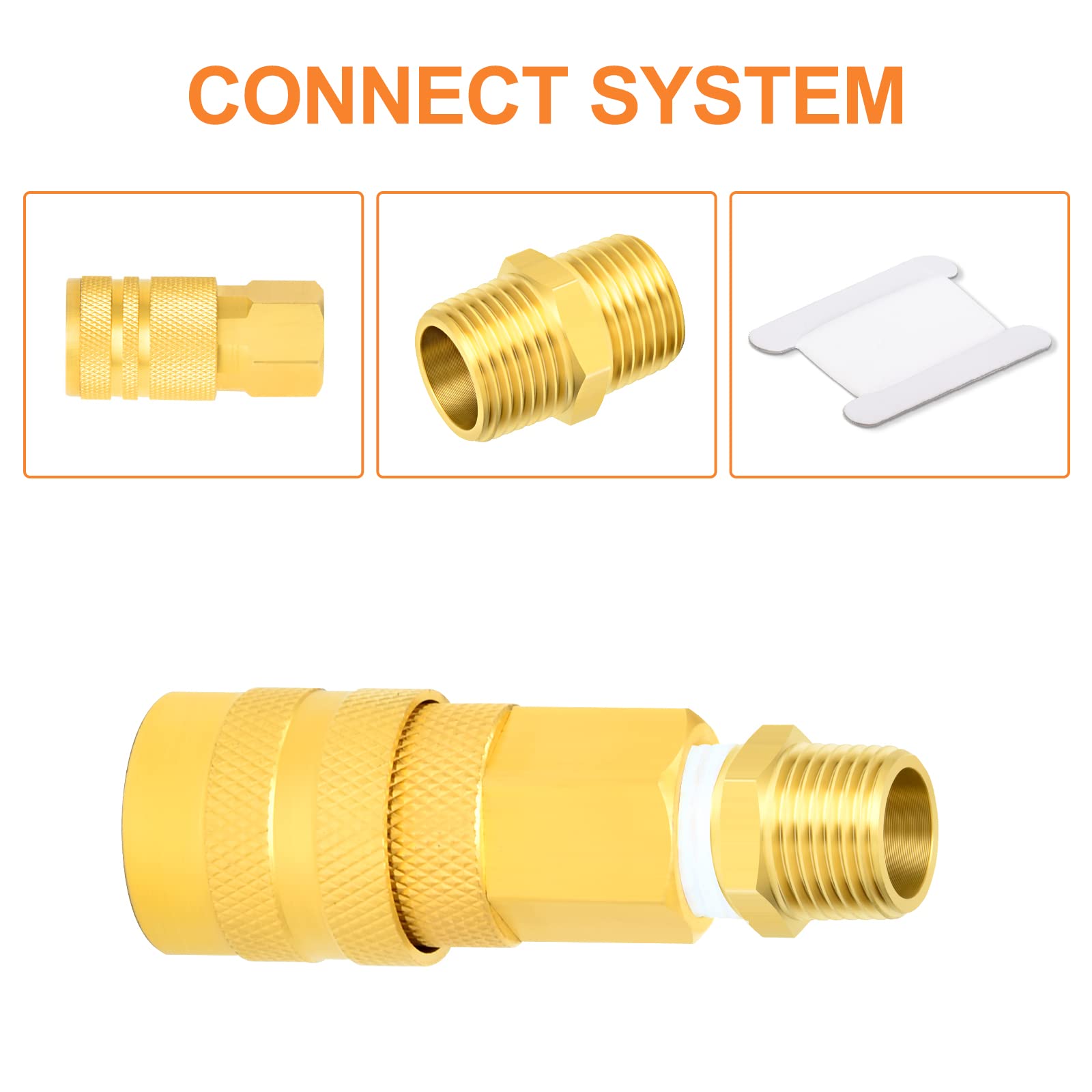 Raccordo Riduttore In Ottone: Nipplo Esagonale Da 1/4 BSPP Femmina A 1/4 NPT