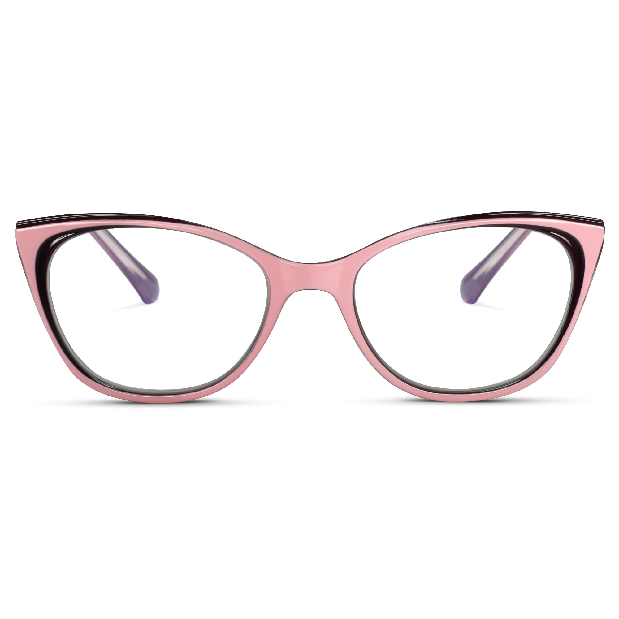 2Seelife Women's Pink Narrow Cat Eye Reading Glasses For – Small–Medium Fit, Sturdy Frame, Spring Hinges, Stylish Cateye Readers, +2.00