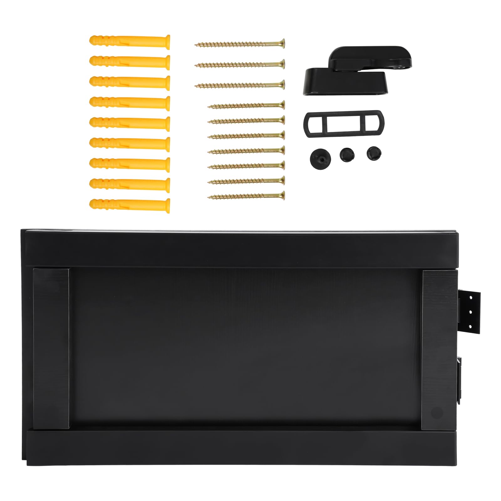 Tavolo pieghevole montato a parete in legno massello E0 grade, 75 x 40 x 74 cm, pieghevole da parete, tavolo da cucina, tavolo da pranzo, tavolo da pranzo (nero)