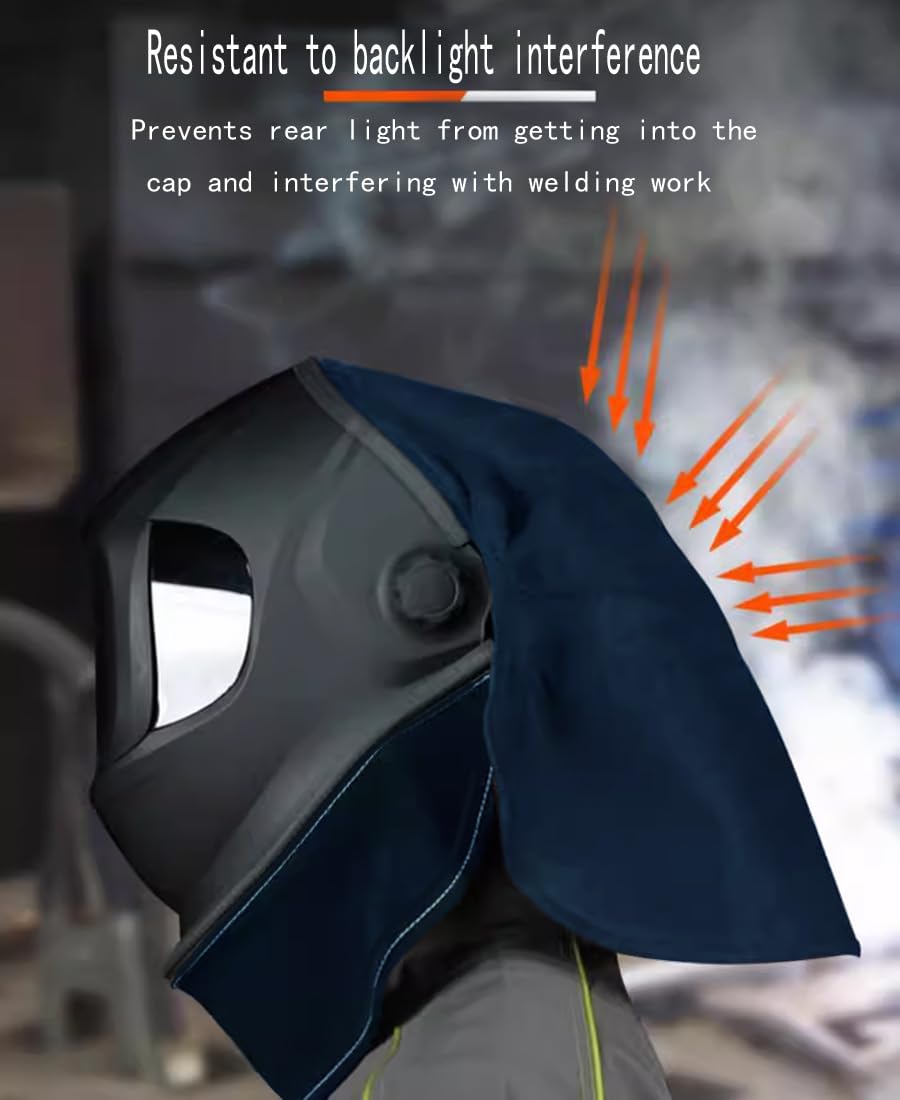 Welding Helmet Rear Extension Cover, Helmet Neck, Neck Visor, Anti - View #3
