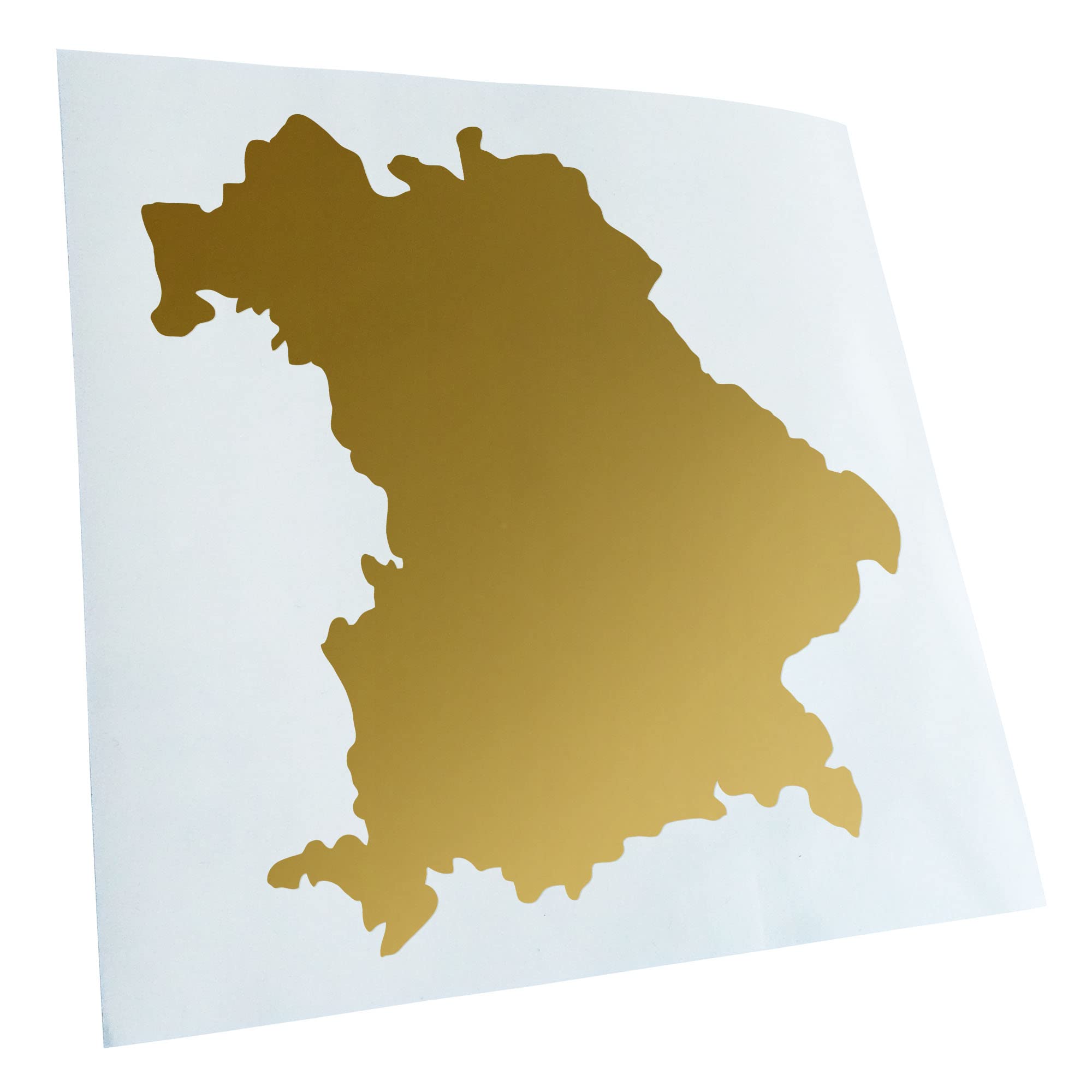 Kiwistar - Car Sticker - Gold - 60 x 55 cm Bavaria Germany Silhouette - Rear Window Car Sticker Weatherproof for Car Truck Moped Truck - Sticker Exterior Self-Adhesive Tuning Accessories for Windows