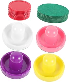 Anneome 1 Conjunto De Discos De Hóquei De Ar Acessórios De Ar Engraçado Empurrador De Hóquei Suprimentos Para Jogos De Hóquei Taco Doméstico Suprimentos Para Festas Acessórios Flanela