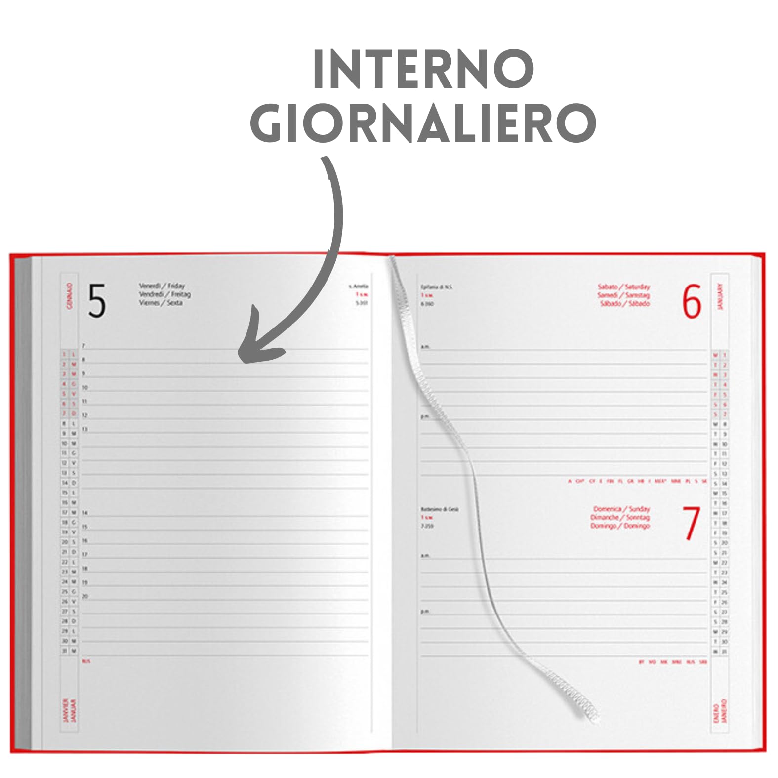 Hole Gadget Agenda Diaria 2026, 15 X 21 Cm, Profesional Con Bolsillo A5, Planificador Grande Para Citas, Casa, Oficina, Escuela, Trabajo, Diario Gestión De Plazos, Idea Regalo Hombre Mujer (marrón