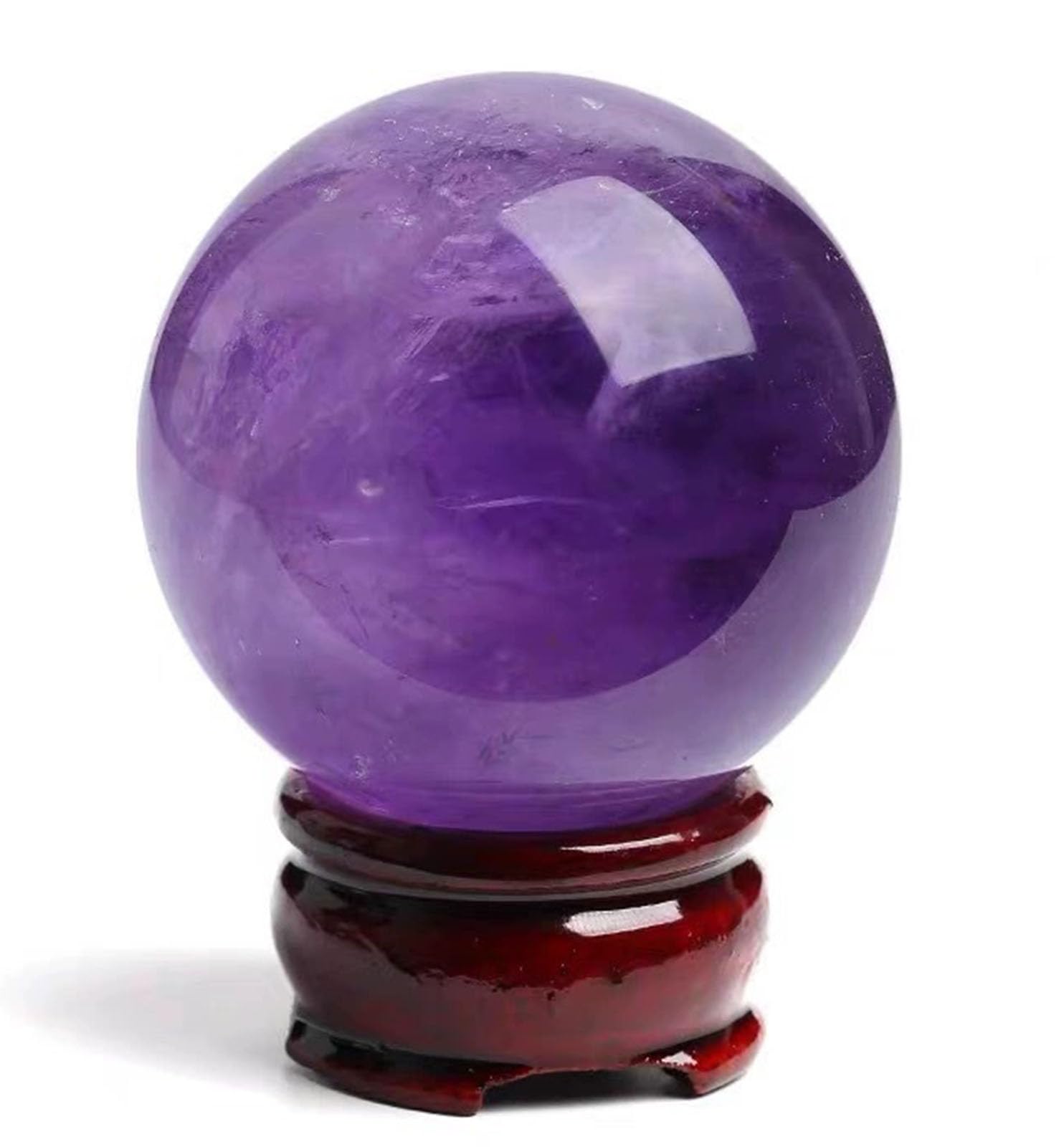 CYVXCPPGI 8cm, Amethyst Quartz Crystal Ball, Crystal Sphere for Home and Office Decor, Crystal Sphere Balls for Living Room Decoration
