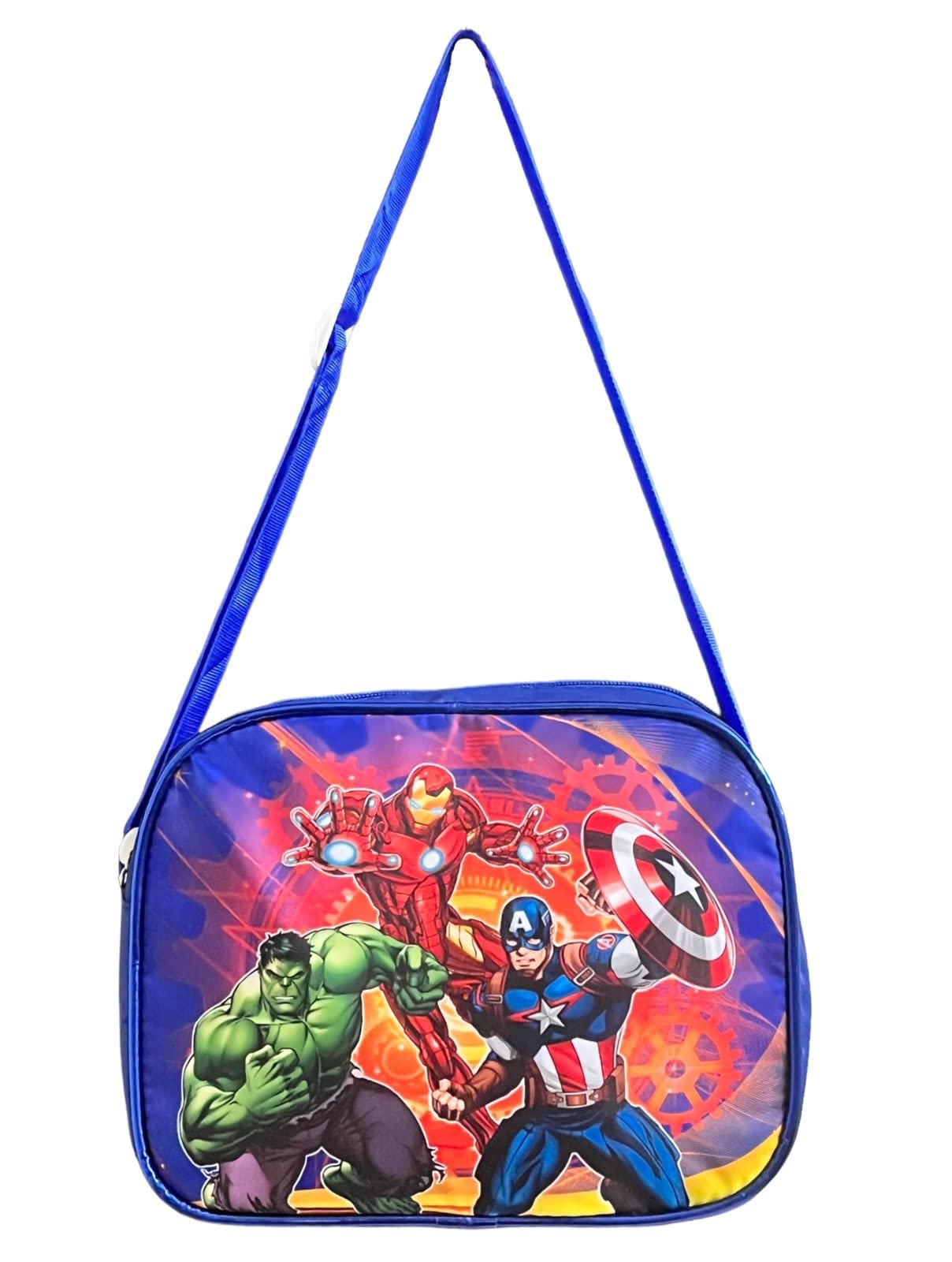 Le Delite Waterproof Side Sling Bag For Kids Age 1-10 Years Diaper Bag,Avengers sling bag cartoon theme Tuition Handbag, Swimming Bag- Multipurpose Sling Bag, Lunch Box Tiffen Handbag (avengers)-image-6