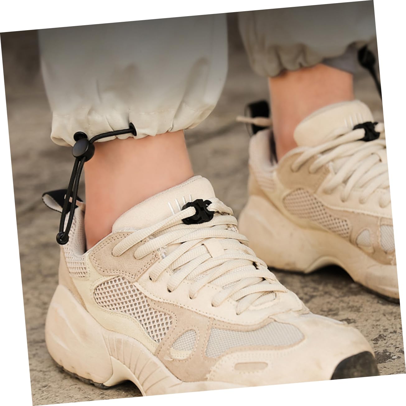180pièces Boucles De Lacets Antidérapantes Boucles Réglables Parachute Accessoires Pratiques pour Chaussures Baskets Et Bottes