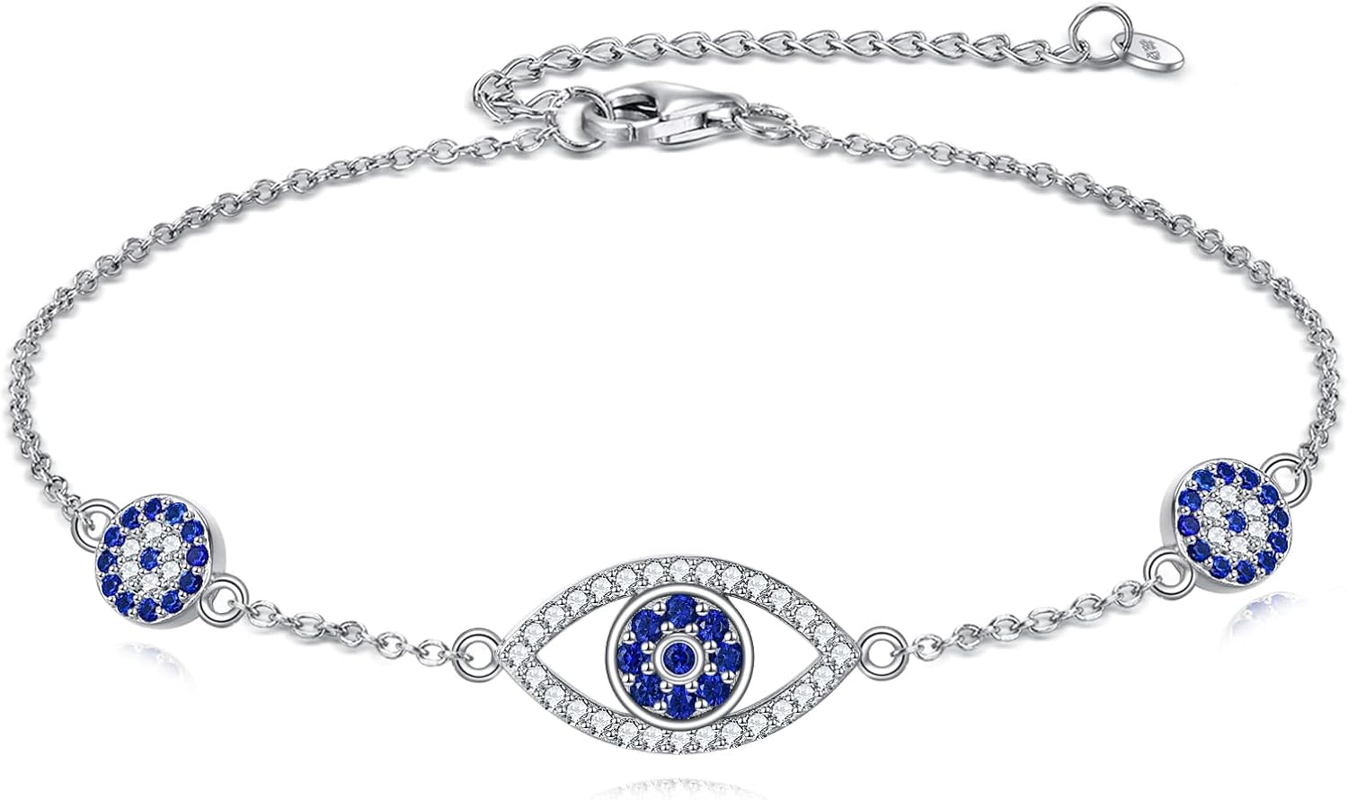 Sisters Bracelet Sterling Silver Devil's Eye/Infinity Heart/Cross/Daisy Ladies Friendship Jewellery