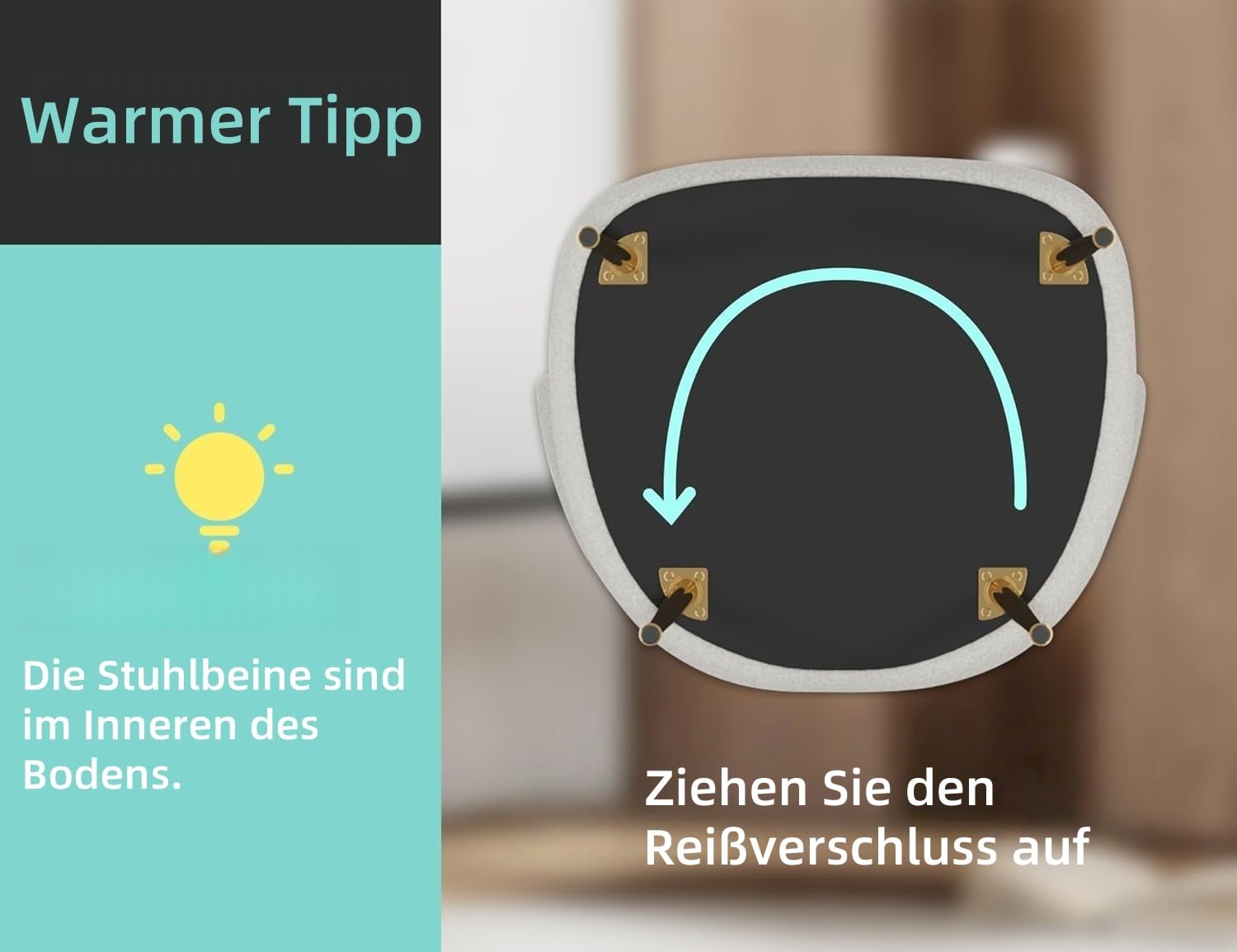 Teddy Sessel mit Sherpa-Bouclé, Polsterstuhl mit goldenen Metallfüßen, Loungesessel mit U-Rückenlehne, Akzentstuhl für Wohnzimmer, Schlafzimmer, Büro oder Schminktisch(Weiß)