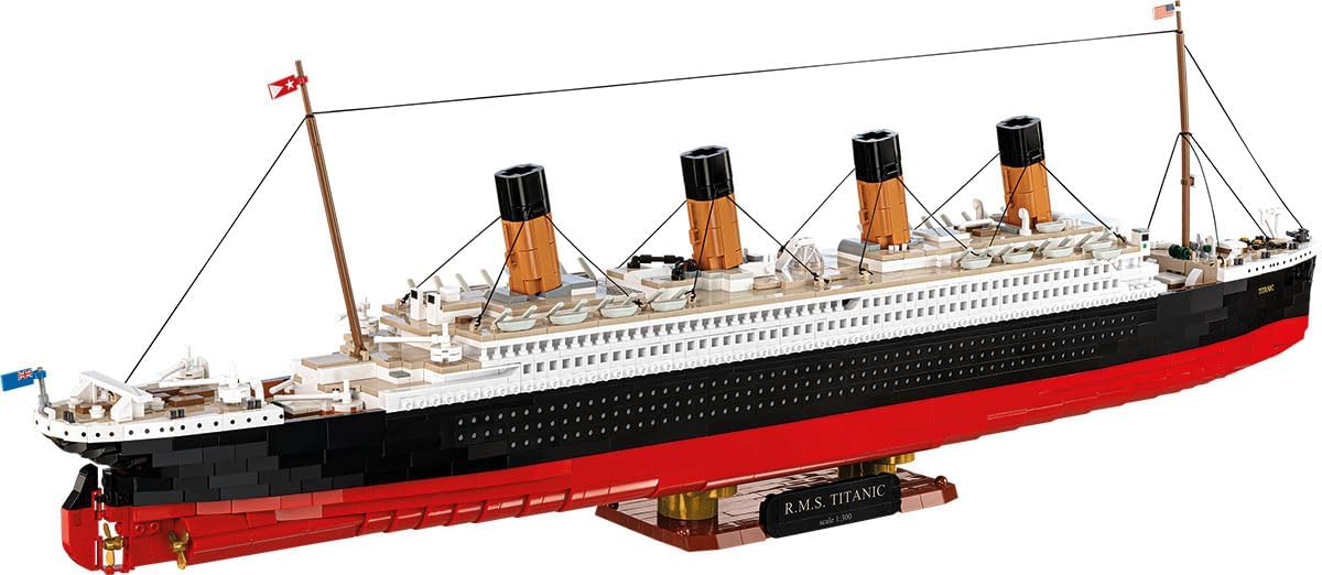 COBI Historical Collection R.M.S. Titanic 1:300 Scale Building Set, 3260 Pieces