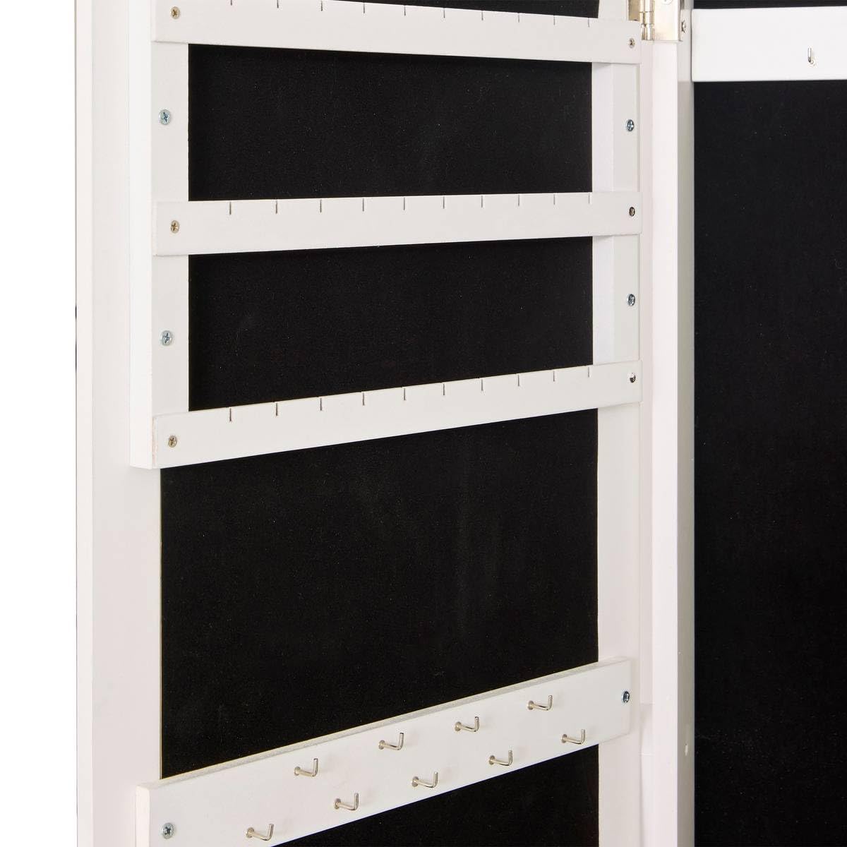 Atmosphera - Armoire à bijoux lexy blanc 38x34cm