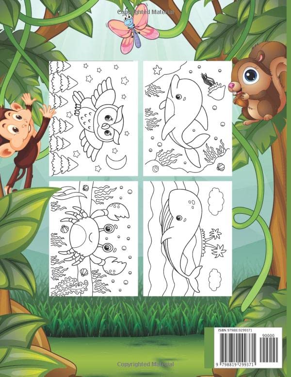 20 Cute Animals Coloring Book (40 pages big bundle) - Coloring Book for Boys, Girls image 3