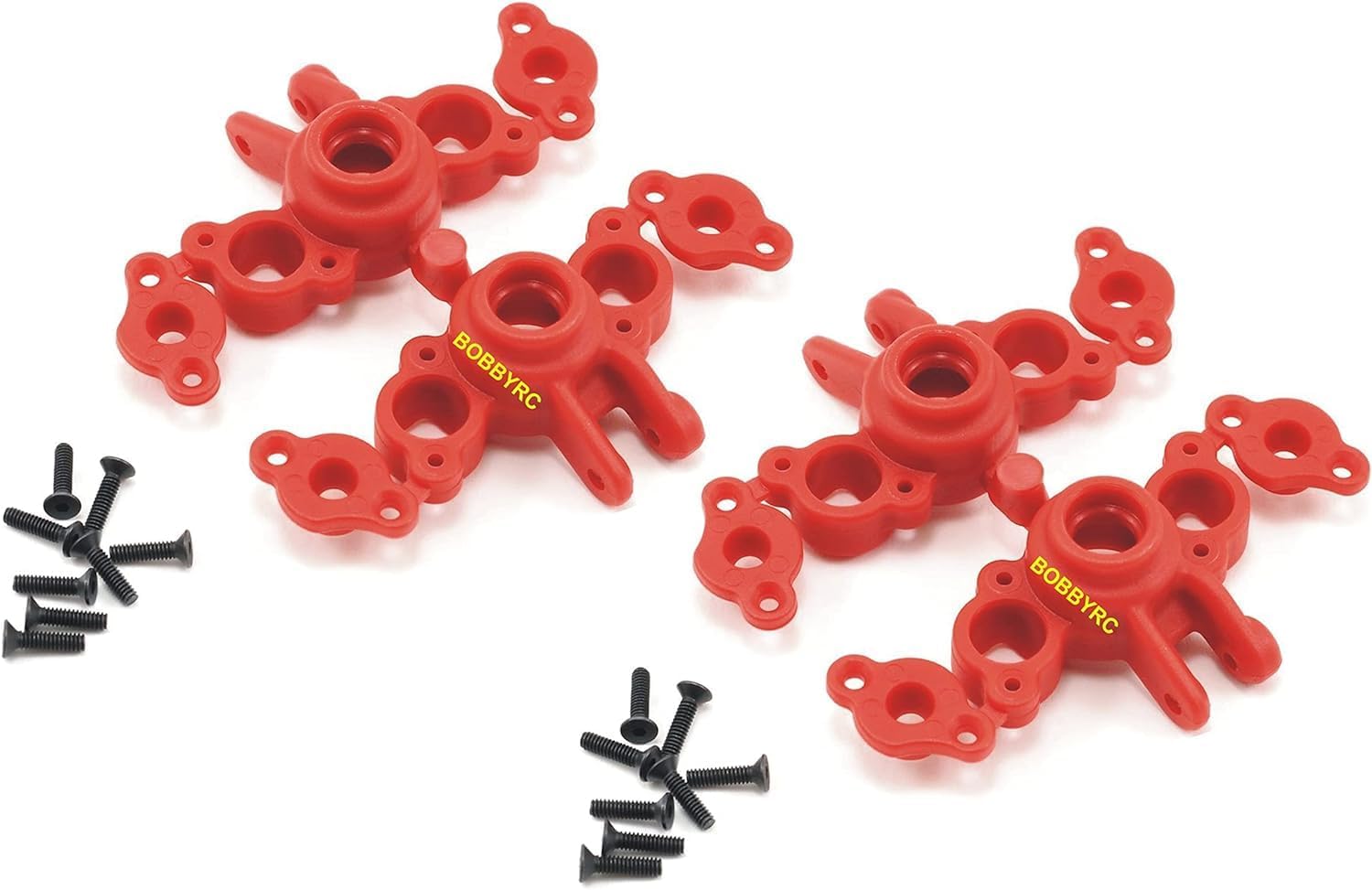RPM R/C (Red) Front & Rear Axle Carriers for Traxxas 1/16 E-Revo, Slash, Summit 4x4 VXL