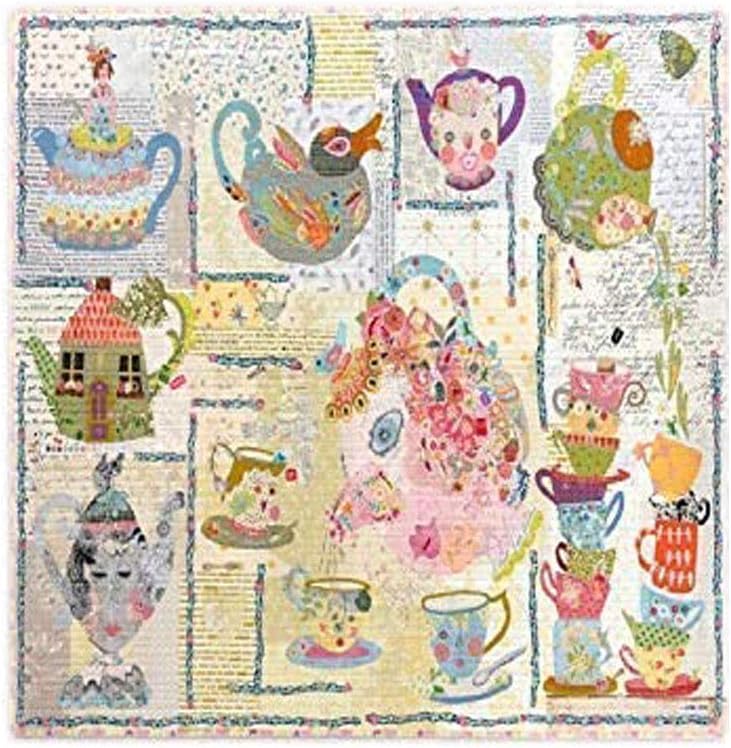 Tea Party Collage Quilt Pattern by Laura Heine
