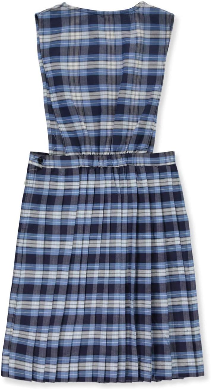 Cookie's Big Girls' Crystal Jumper (Sizes 7-20) - Blue/White *Plaid #76*, 8