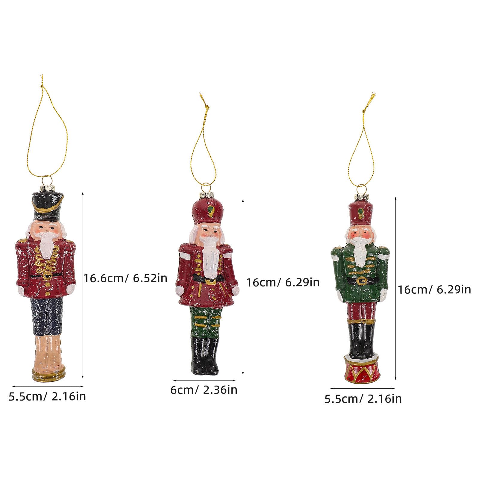 Beaupretty 15 Piezas Adorno de Soldado Cascanueces para Árbol de Navidad,