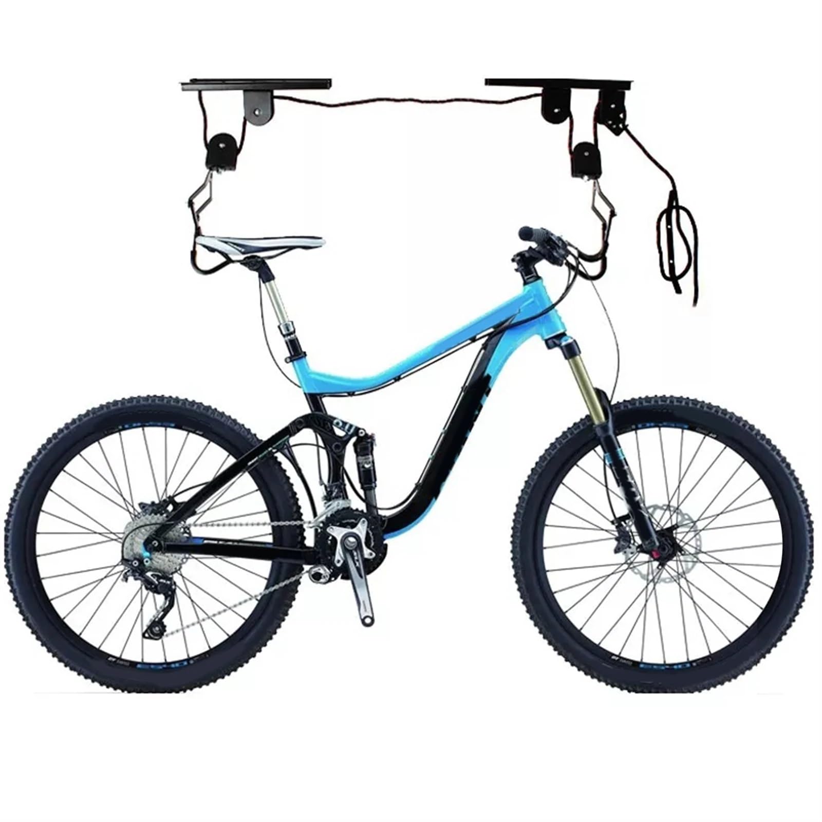 Kajak-deckenlift Universal Deckenmontage Hebezeug Lagerung Garage Kleiderbügel Lift for bis zu 60kg Praktisches Fahrradzubehör Garagen-lagerlift