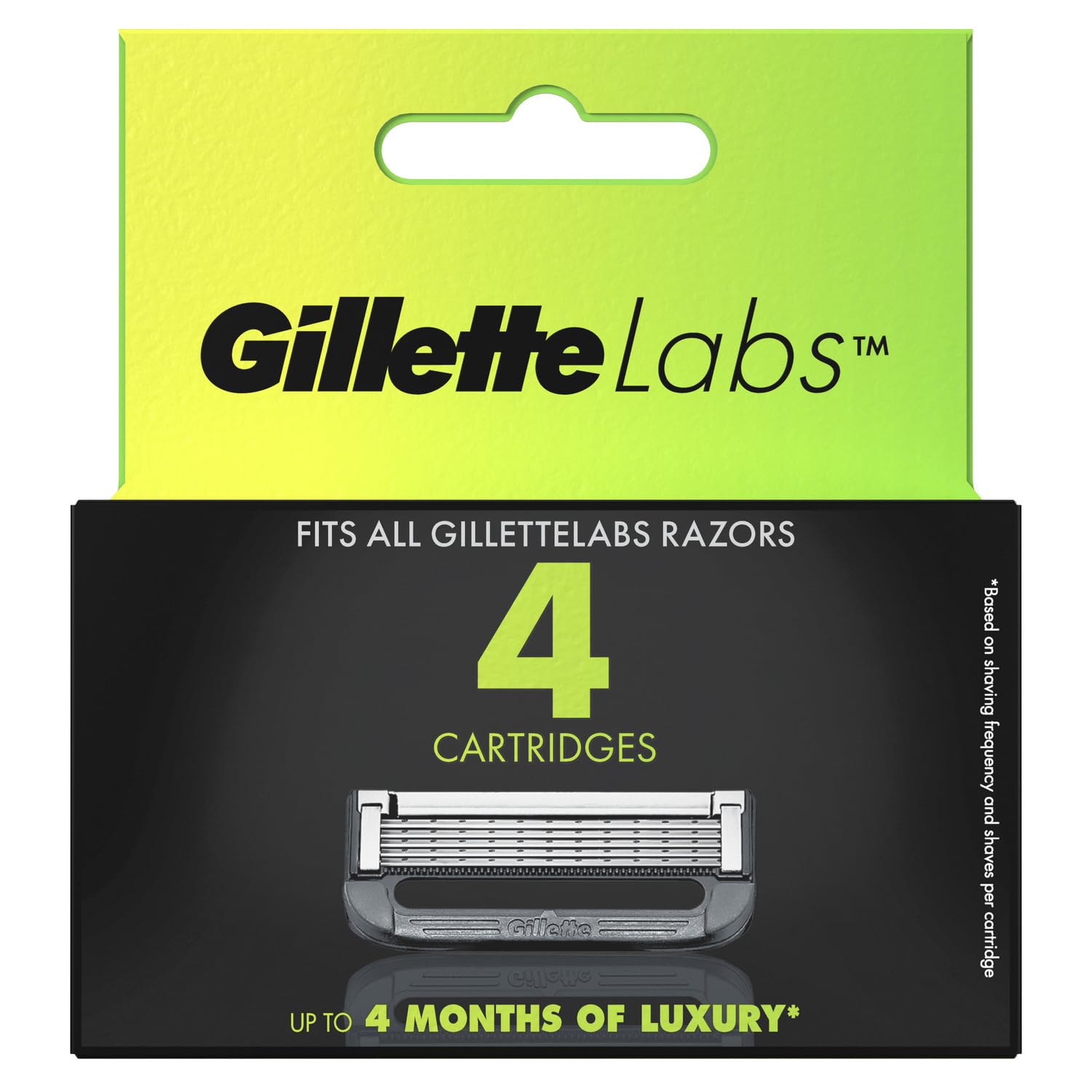Gillette Labs Rasierklingen für Männer, 4 Stück