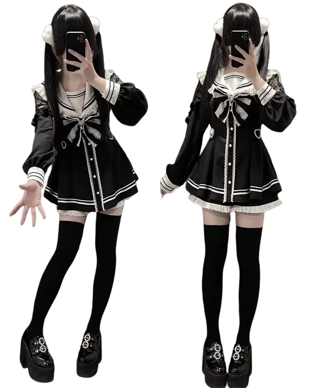 00s❤︎ ファッション 00s 希少 LIZLISA リボンポケット裾レース