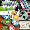 JR.WHITE Paint Markers Pens Acrylic Pen, 50 Colors Acrylic Paint Pens Medium Tip for Rocks, Stone, Ceramic, Glass, Wood, Canvas Painting, Paint Marker for Adults Art and Craft Making Supplies #5