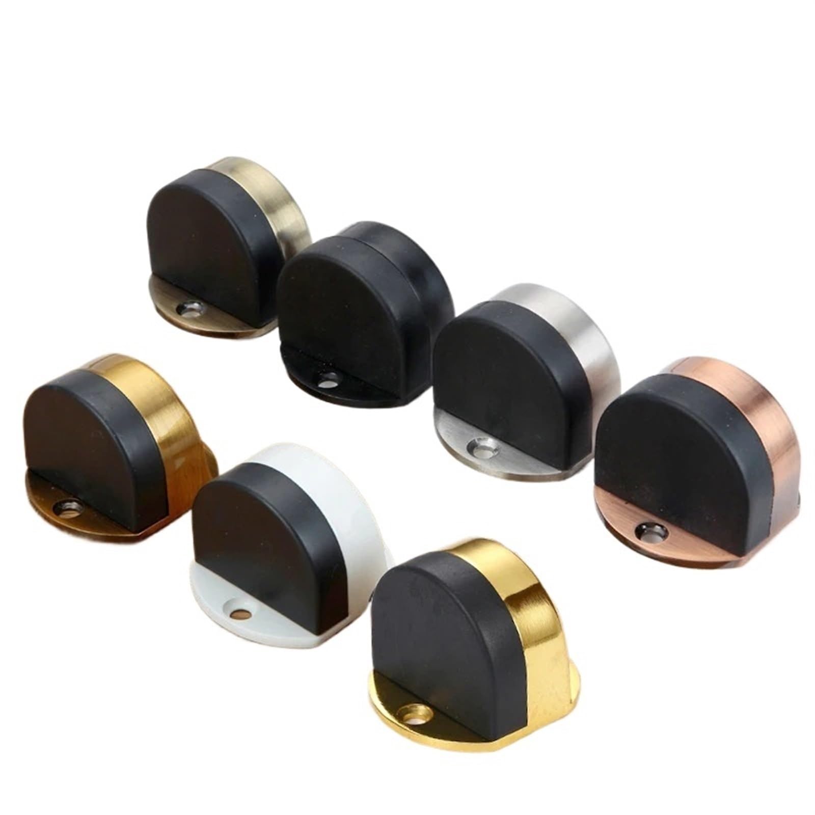 Butée de porte en caoutchouc invisible acier inoxydable pour sol de maison