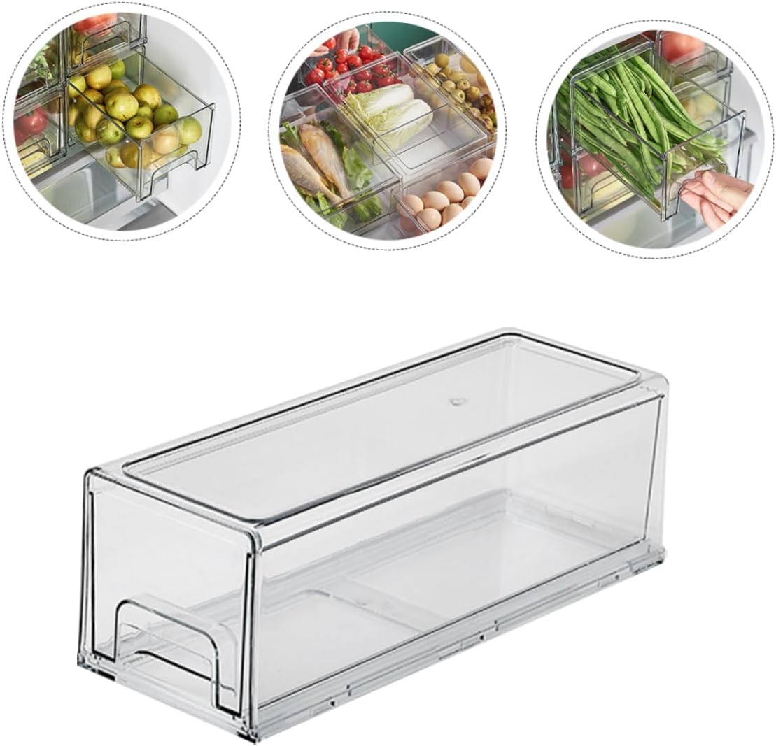Refrigerator Compartment Box Drawer Type Fridge Bin High Grade Pet Material Fresh Keeping Storage