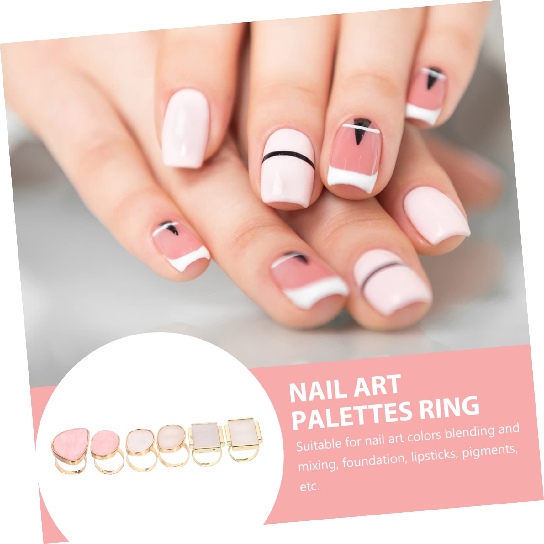 minkissy 18pezzi Palette Per Miscelazione Unghie Resina Per Nail Art e Trucco Professionale Per Miscelare Fondotinta e Pigmenti Design Ergonomico e Facile Da Pulire