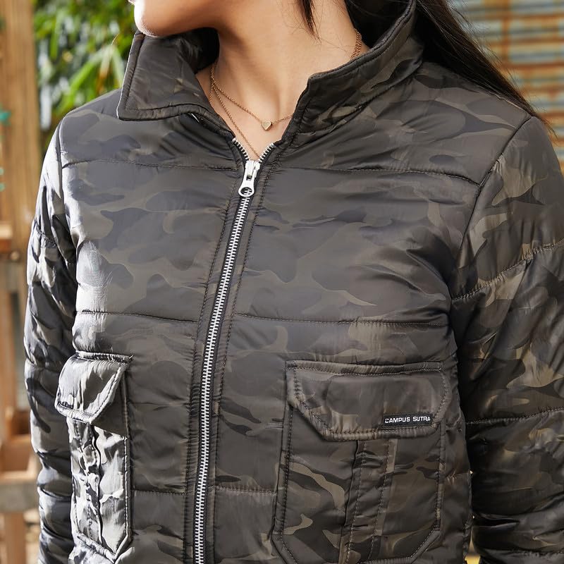 Image of PINACOLADA Women's Fleece-Lined Biker Jacket for Casual Wear | Spread Collar | Long Sleeve | Zipper Closure | Jacket Crafted with Comfort Fit for Everyday Wear