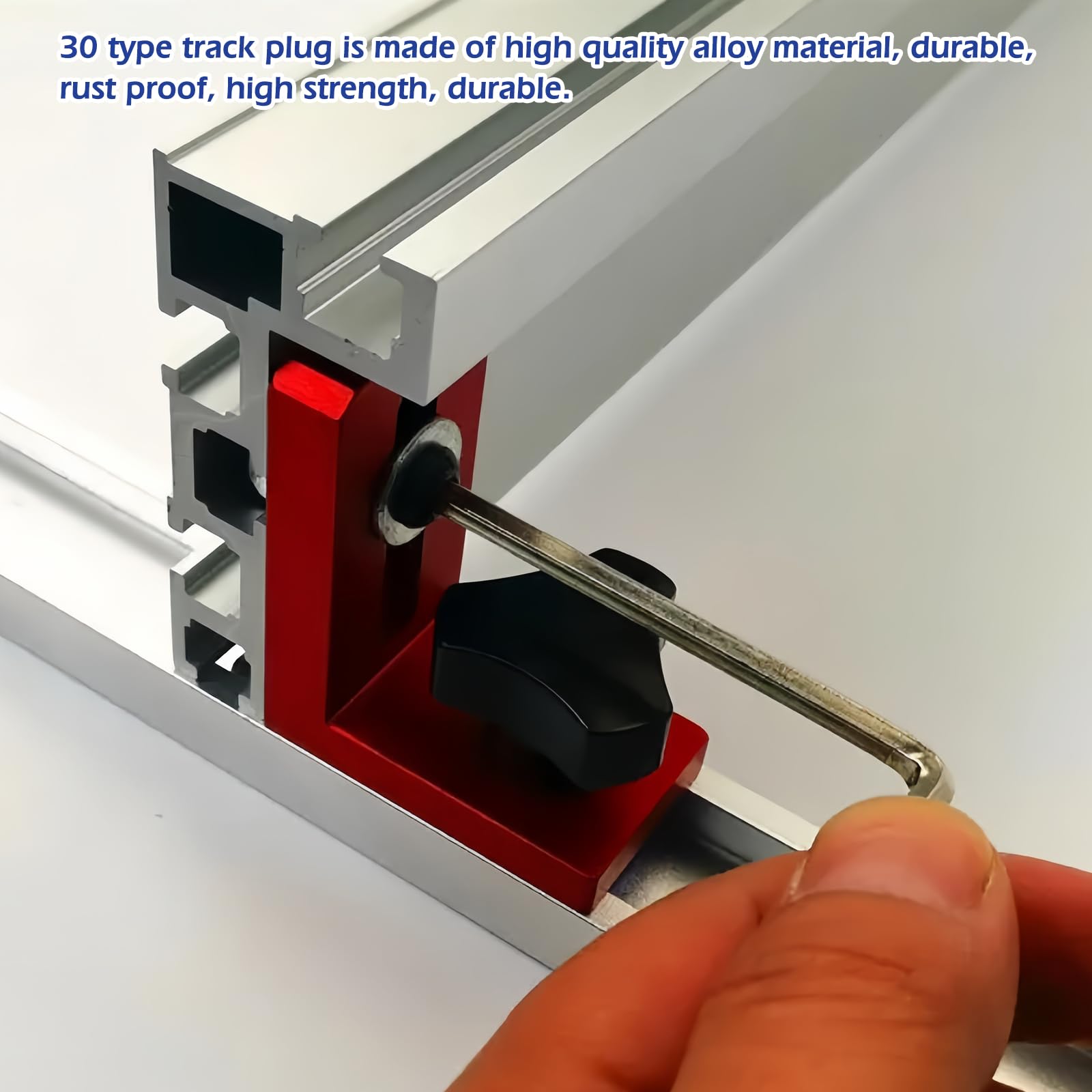 Arrêts de rail en T pour travail du bois Dispositifs d'arrêt de type Mitre Track Stop Butées coulissantes pour travail du bois Connecteur de rail en T en alliage d'aluminium Outils manuels