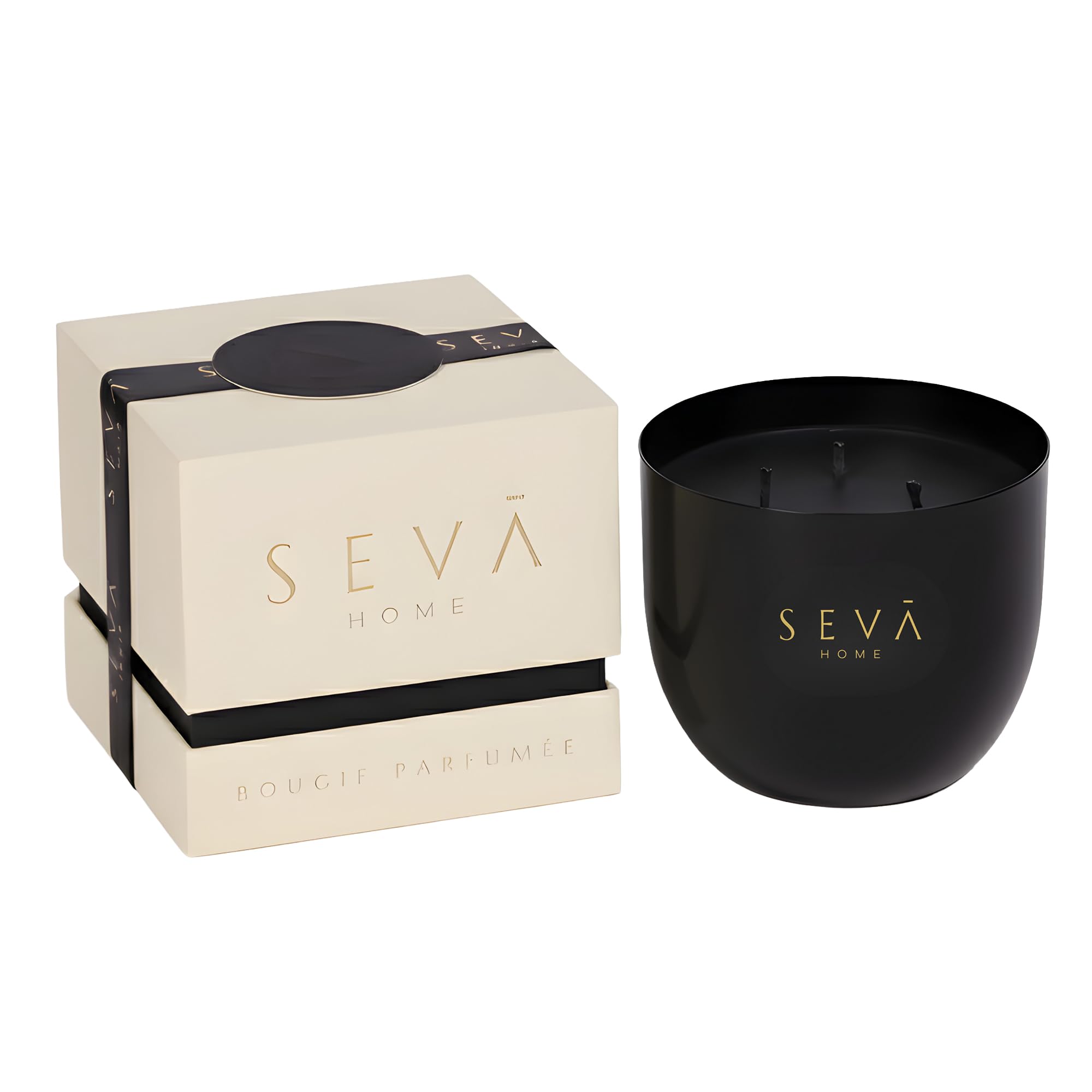 SEVA HOME Heirloom Classic Noir Scented Candle | 40 Hour Burn | Natural Soy Wax | Lemon, Orange & Black Currant | Home Decor & Luxury Gifting-image-31