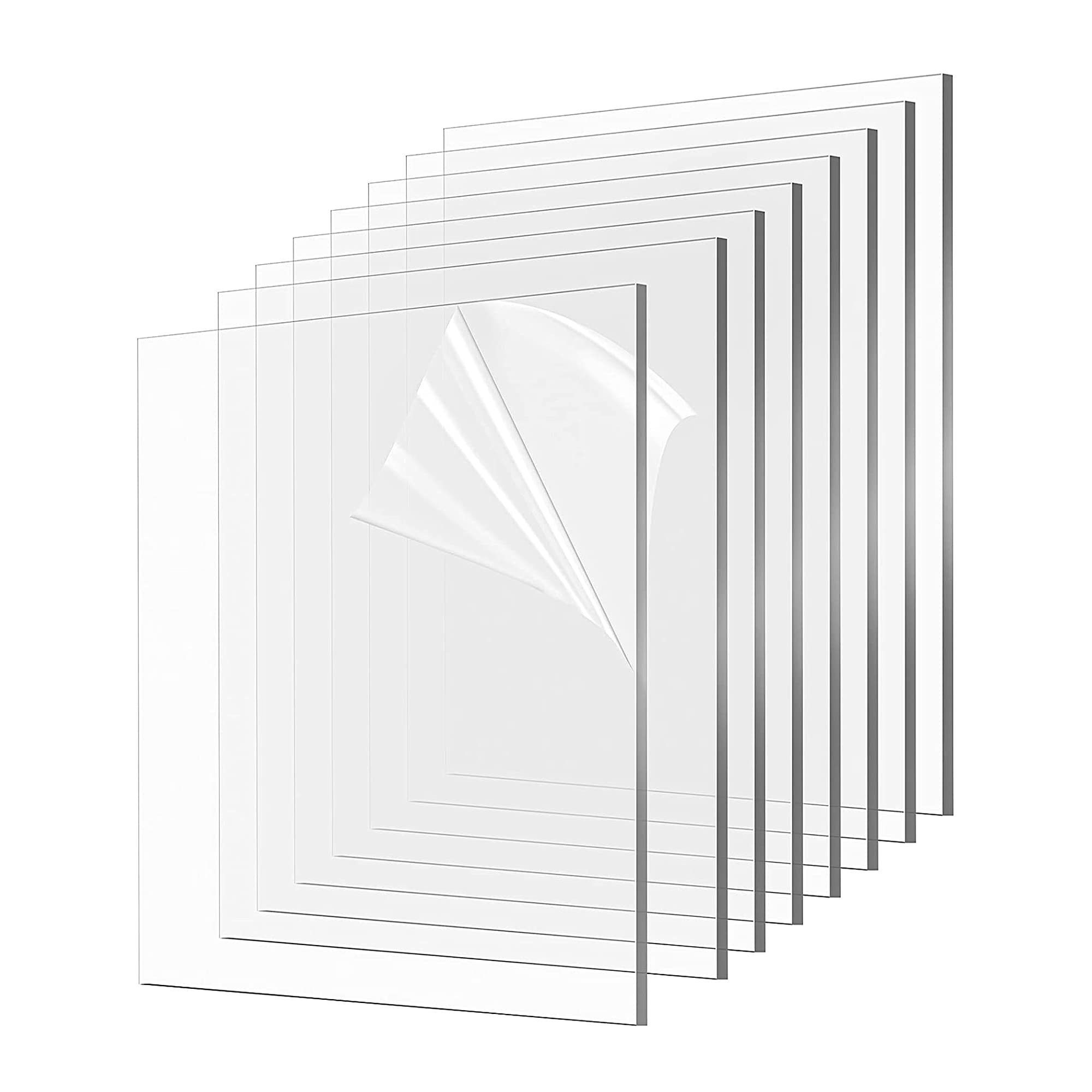 Parikshit Sublimation A3 clear acrylic glass sheet transparent board 3mm panel for DIY craft window glass painting picture frames Face shields Signs Display Kids projects etc (Size 12X18 Inch)