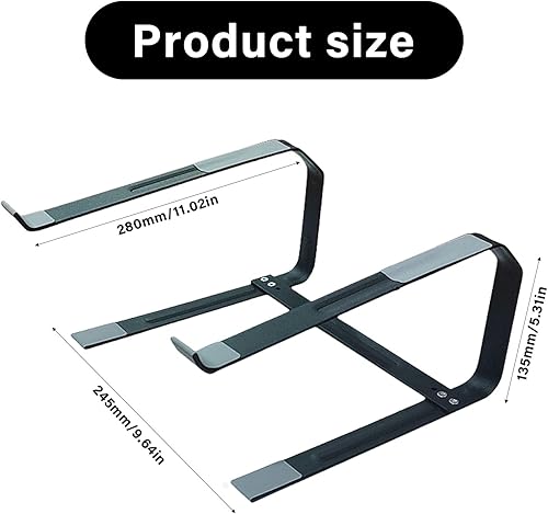 Miniatura 7 de Laptop Stand Notebook Stand with Ventilation PC Risers Ergonomic Laptop Holder Aluminium Desk Mount for PC Laptop