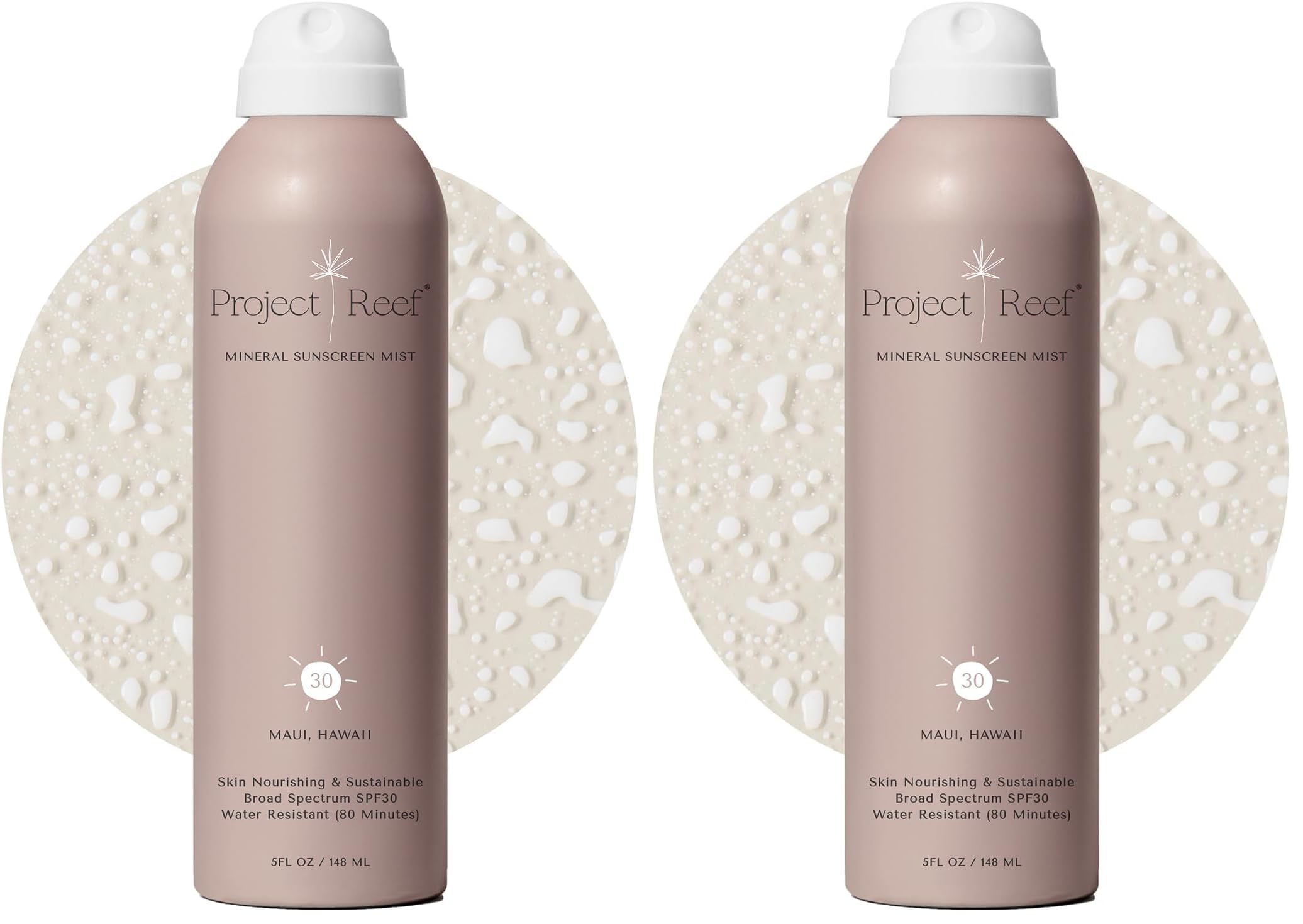 Project Reef SPF 30 Mineral Sunscreen Spray Non-Aerosol Reef-Safe Zinc Sunblock with Natural Ingredients for All Skin Types