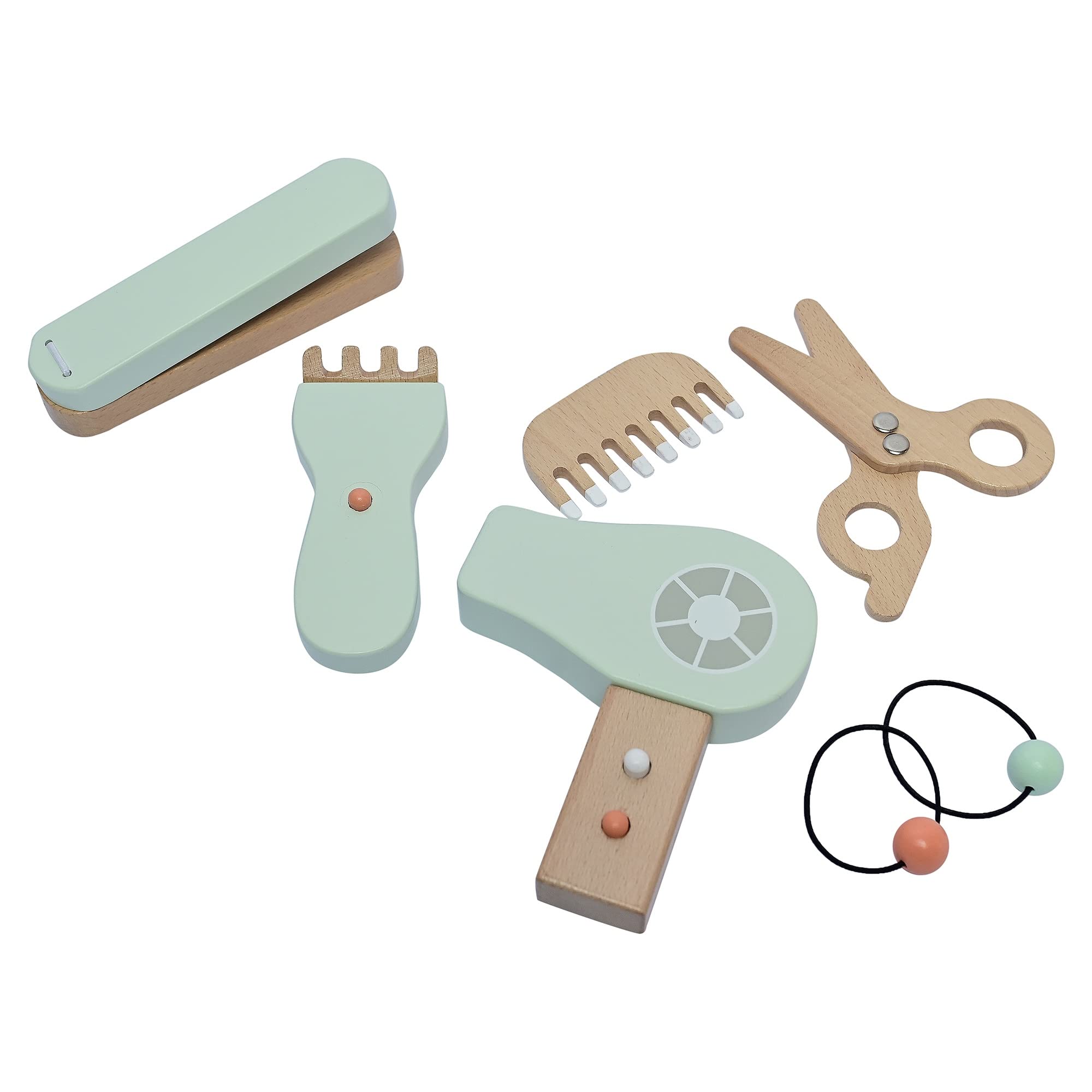 Playbox Comb & Shine - Wooden Kids Hair Salon Playset, Wooden Hair Styling Toys for Kids | Kids Barber Playset, Beauty Salon Fashion Pretend Play Set (Set of 1) (B0BLNNPZ1M) Amazon Price History, Amazon Price Tracker