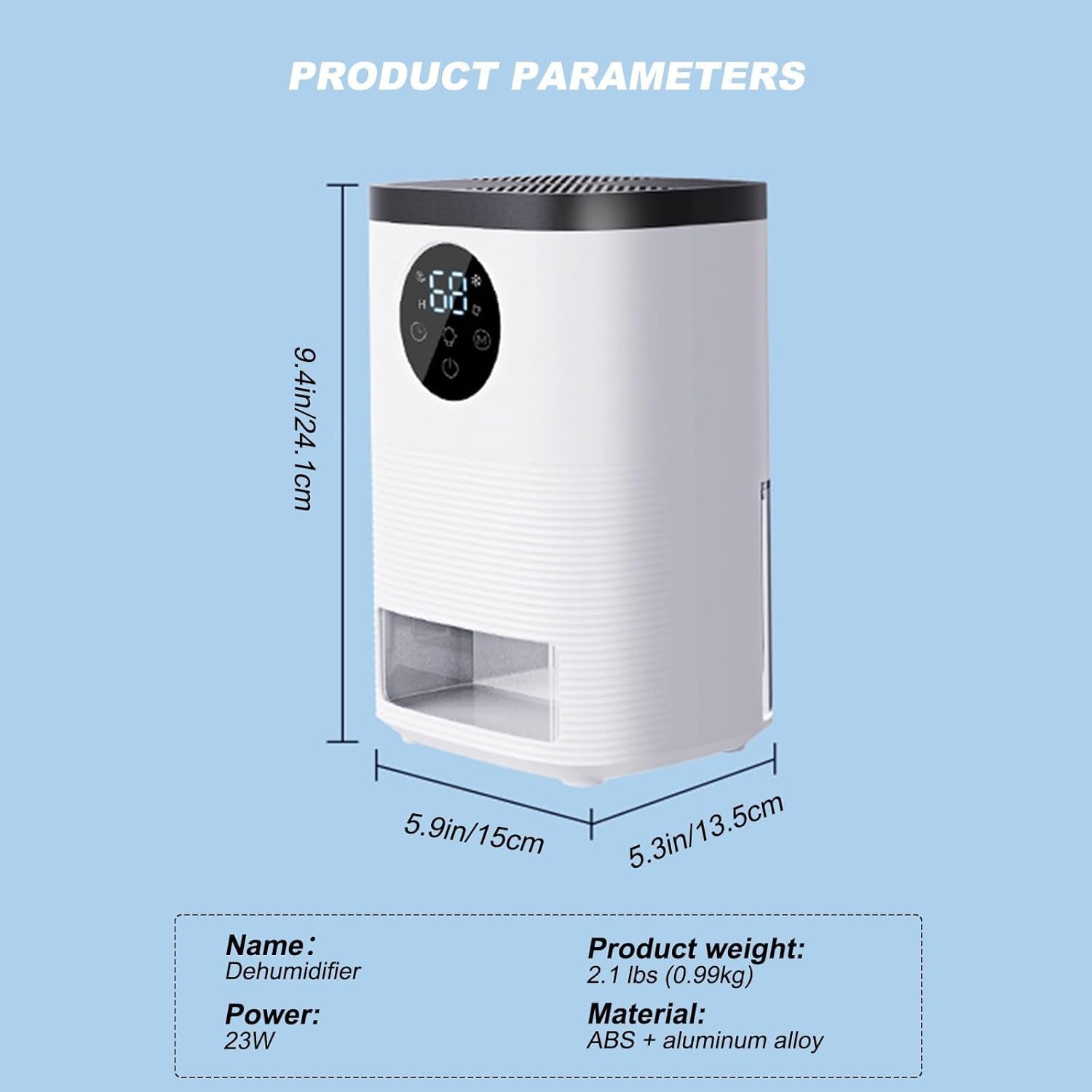 Deumidificatori Compatti per la casa, sbrinamento automatico, essiccatore elettrico assorbiumidità portatile per camera da letto, bagno, armadio per camera, guardaroba, bagno