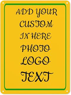 Bulk Custom Signs Outdoor Metal Sign - Personalized Signs for Business, Office, Home, Delivery, Road, Garden Signs