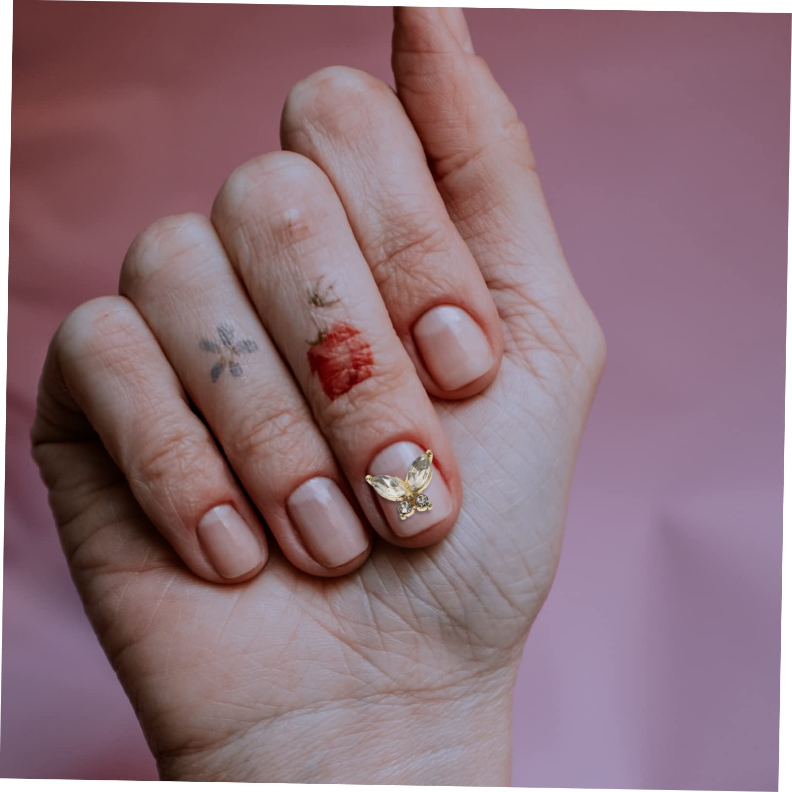 80 piezas Nail Art Accesorios Gracy, decoración de uñas para arte de uñas, decoración de uñas de Navidad, decoración de uñas, colgante de uñas pequeñas, joya de Navidad, circón